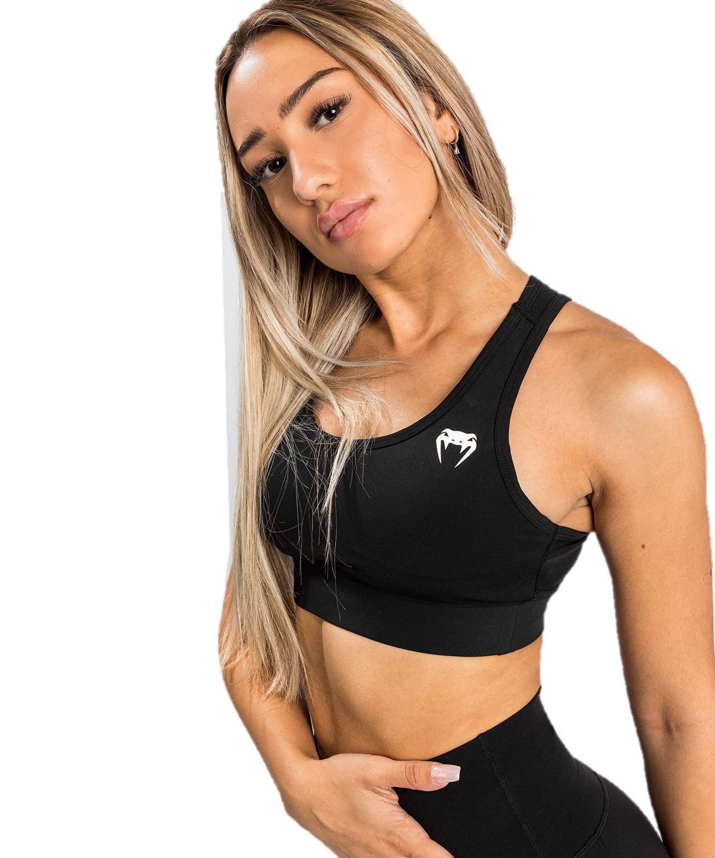 Venum Women's Standard Essential Medium Impact Sport Bra - Black