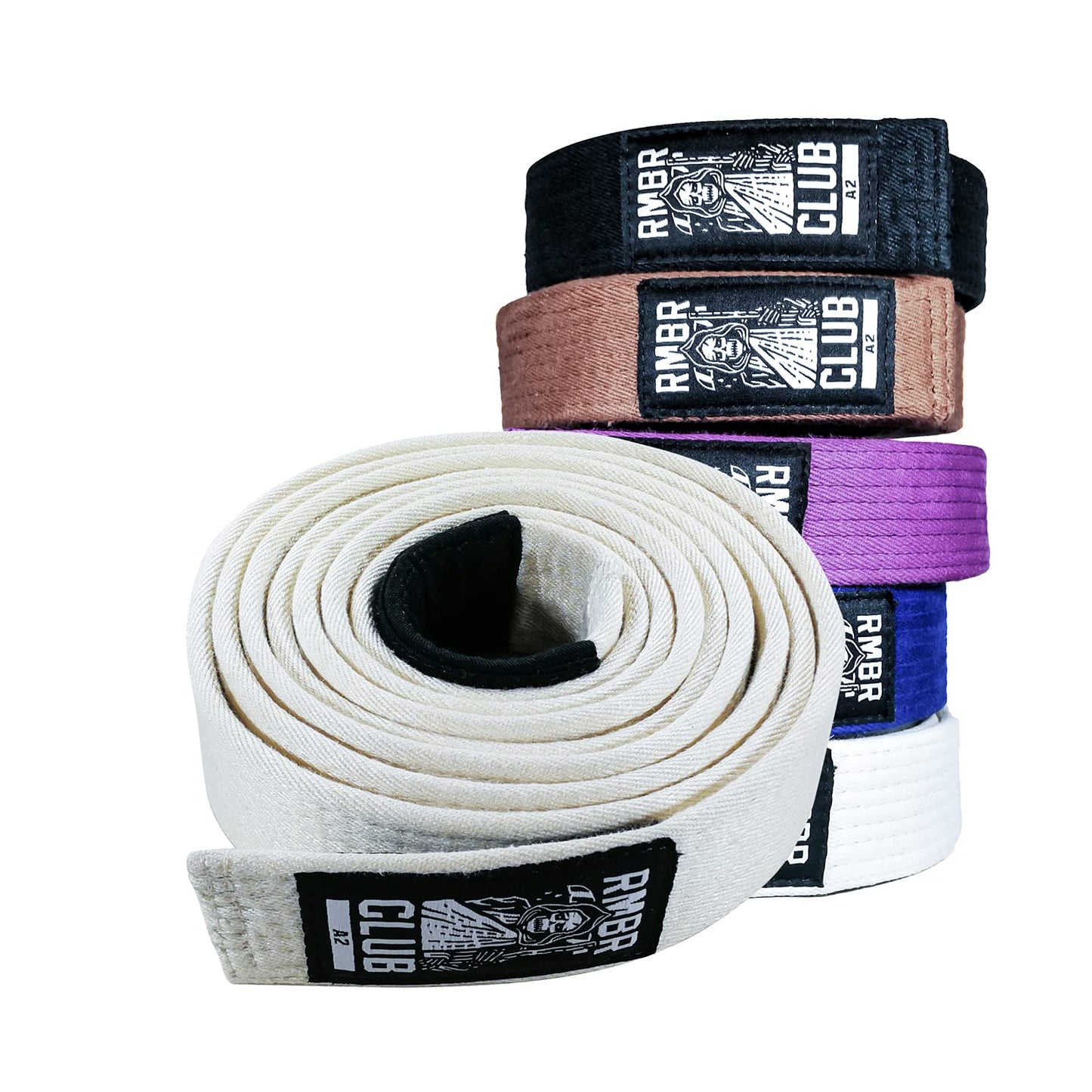 RMBR Club 100% Hemp Jiu Jitsu Gi Belts