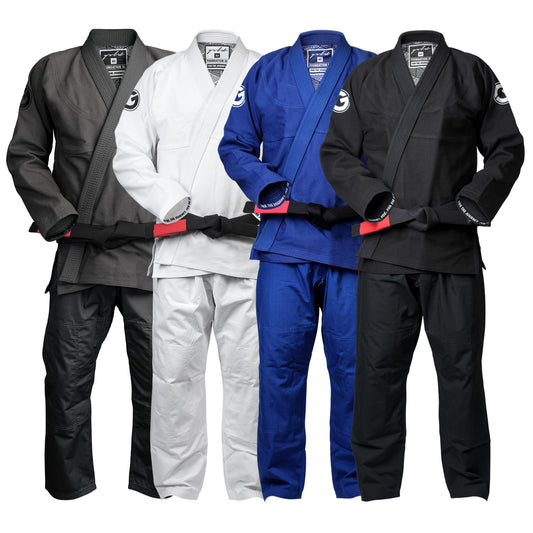 Gold BJJ Foundation Pearl Weave Jiu Jitsu Gi for Men and Women - Black