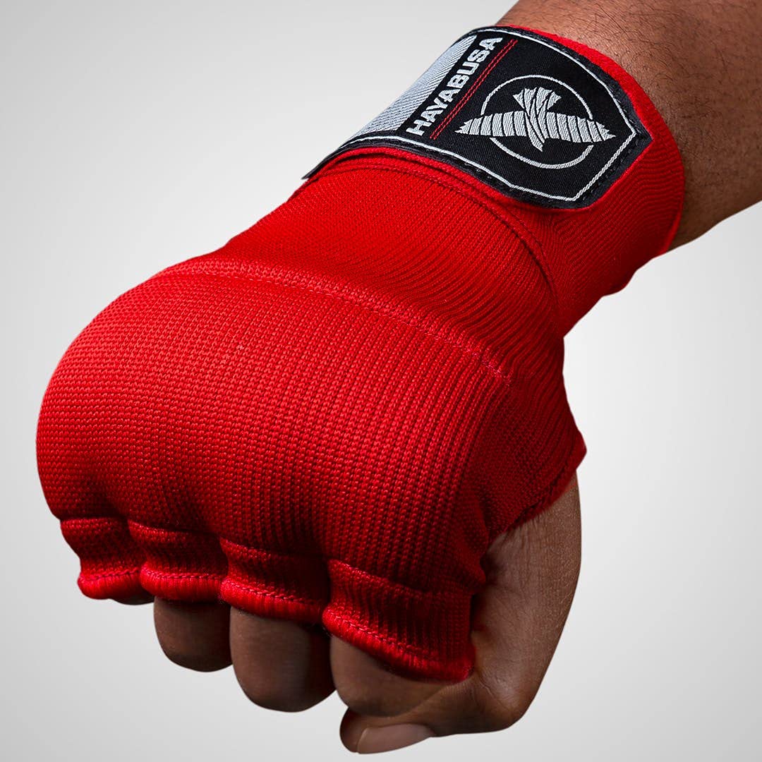 Hayabusa Quick Gel Boxing Hand Wrap Gloves - Red