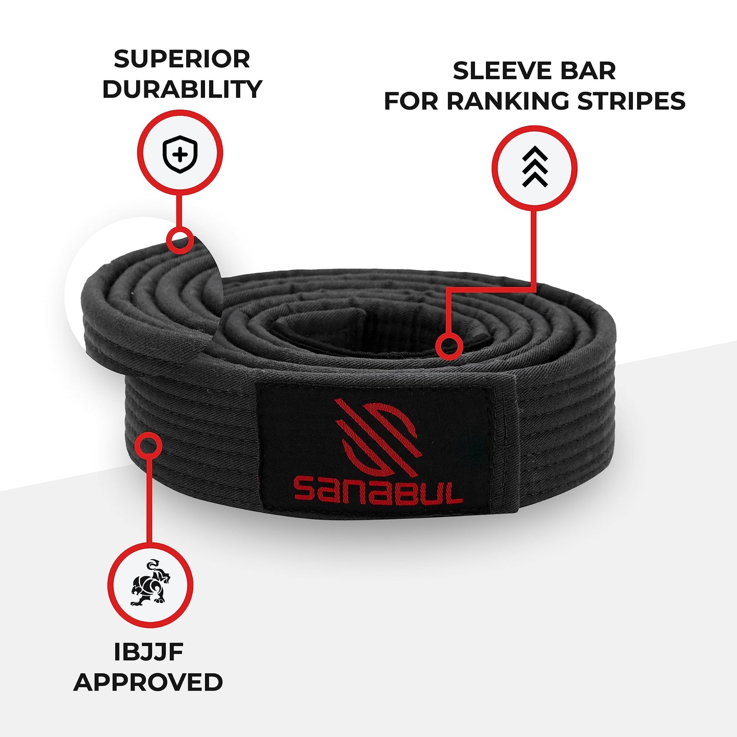 Sanabul for Men, Women & Kids Brazilian Jiu Jitsu Belts