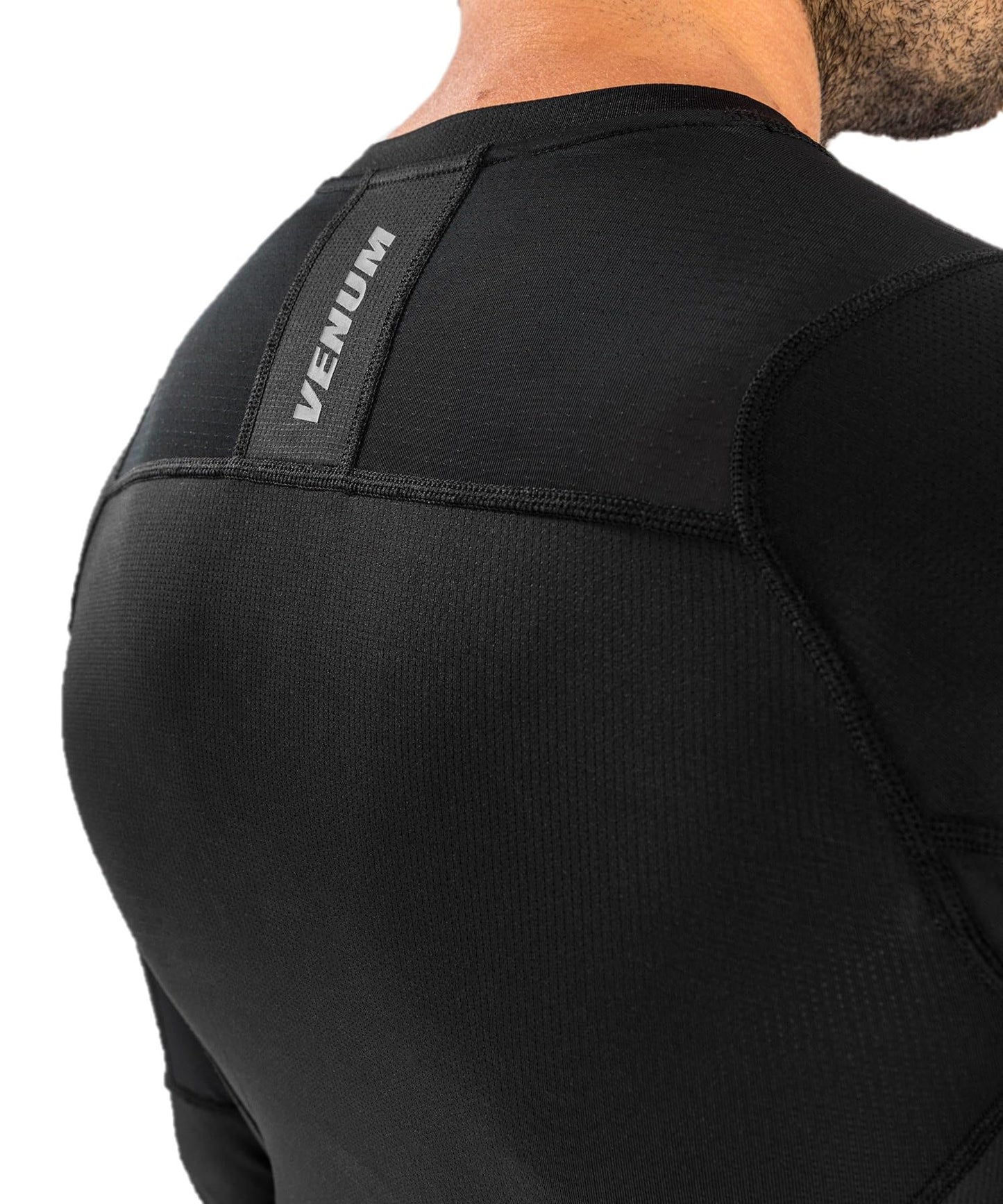 Venum Men's Standard G-Fit Air Long Sleeve Rashguard - Black