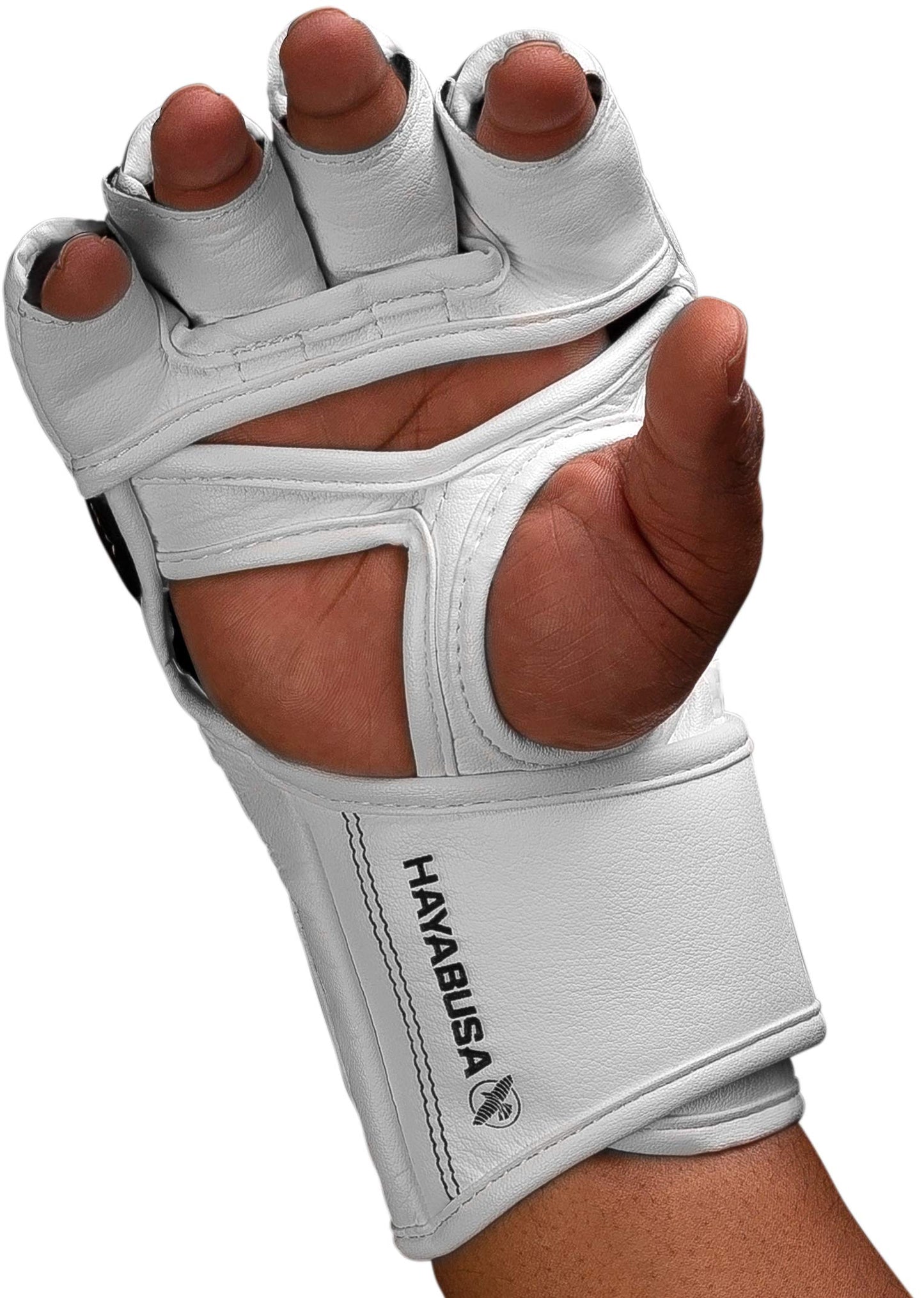 Hayabusa T3 4oz Pro Style MMA Gloves for Men and Women - White/Grey