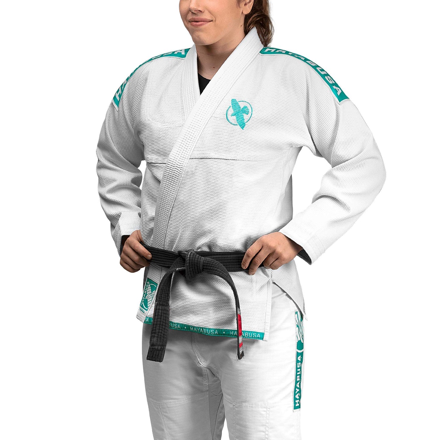 Hayabusa Lightweight Jiu Jitsu Gi - White/Teal