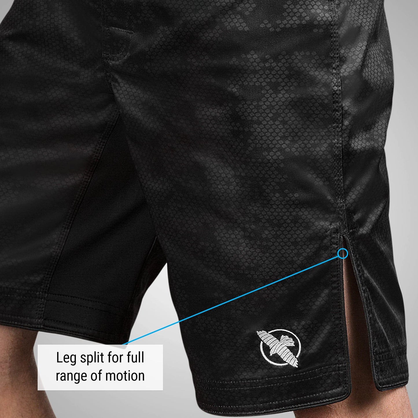 Hayabusa Hexagon BJJ Shorts - Black