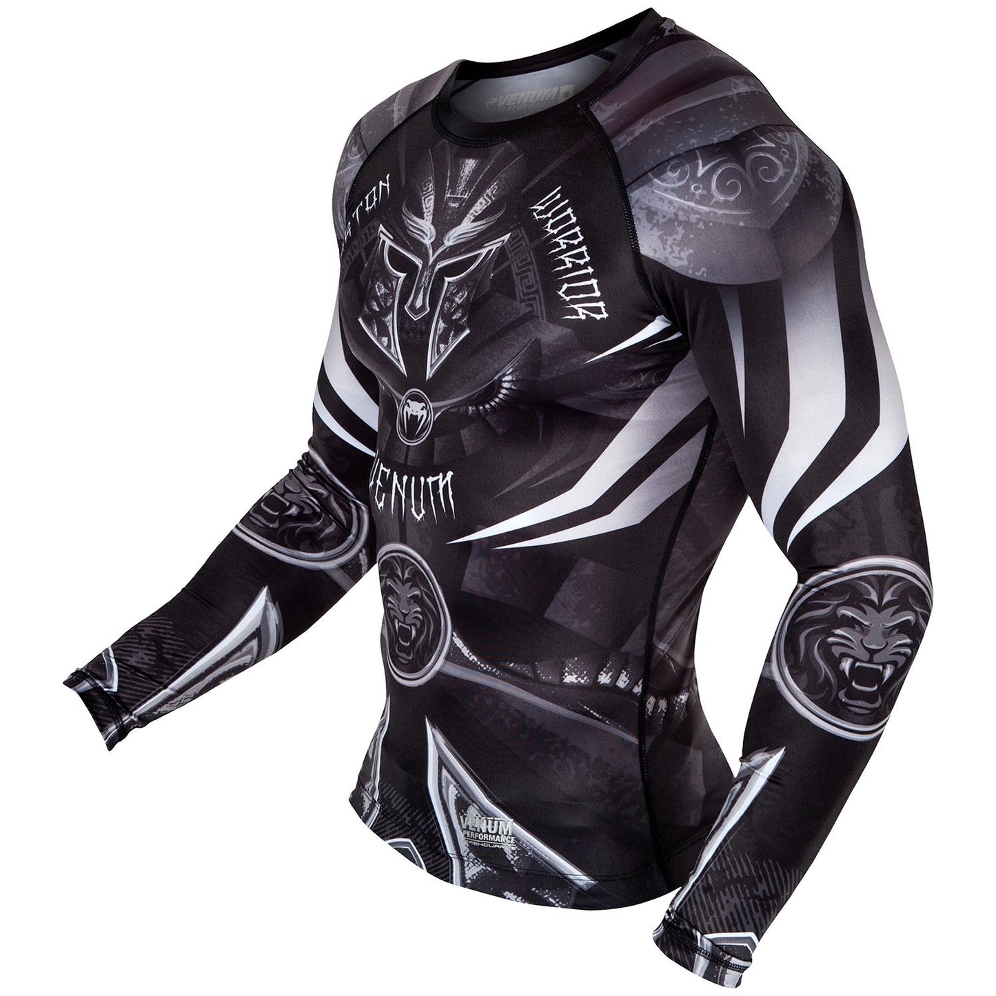 Venum Gladiator 3.0 Long Sleeve Rashguard - Black/White