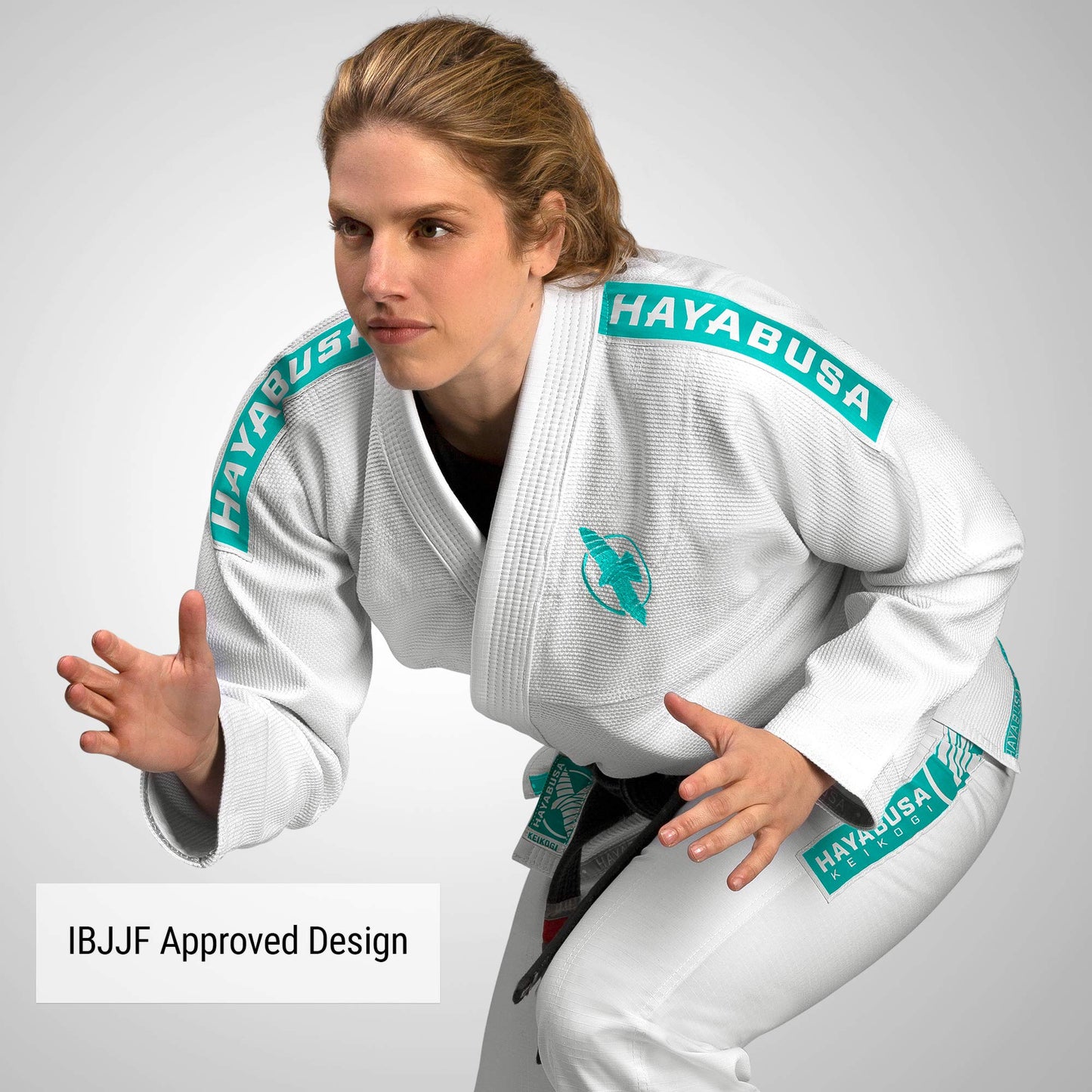 Hayabusa Lightweight Jiu Jitsu Gi - White/Teal