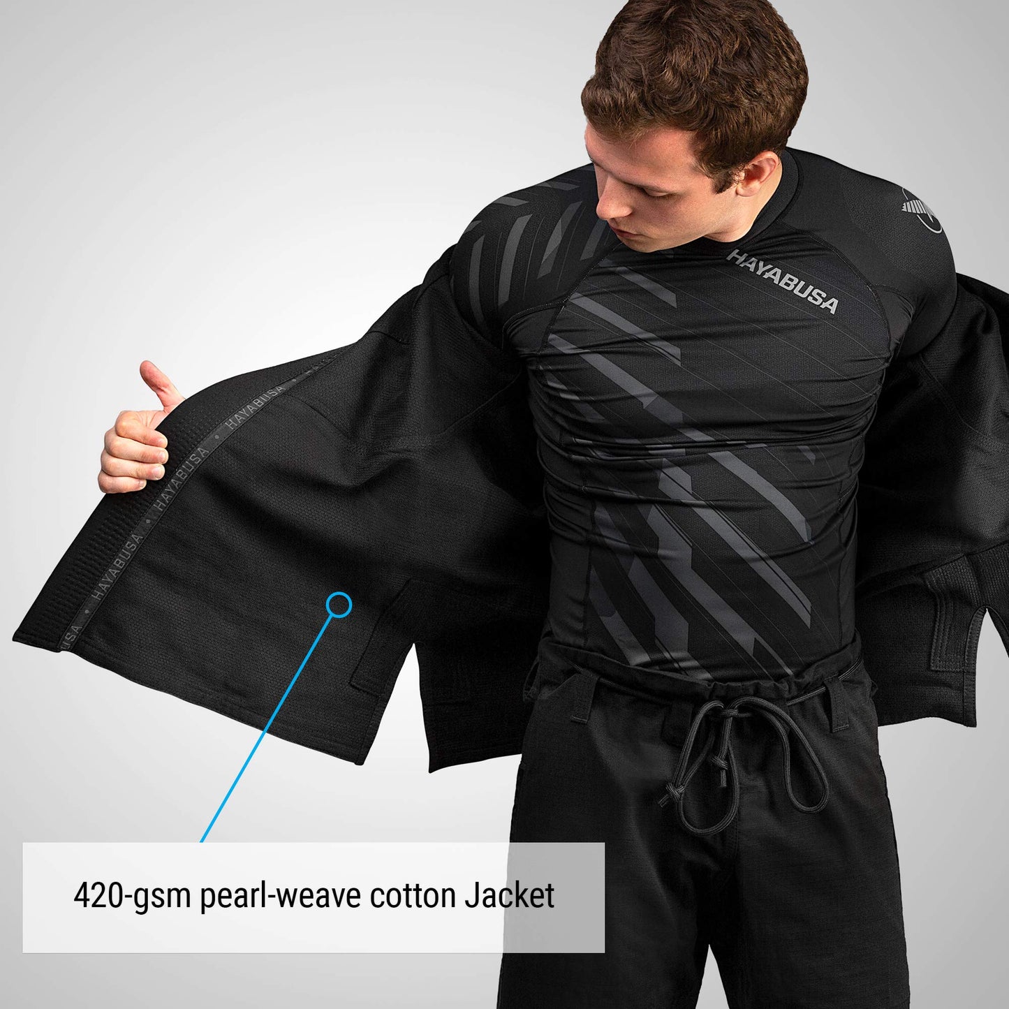 Hayabusa Lightweight Jiu Jitsu Gi - Black