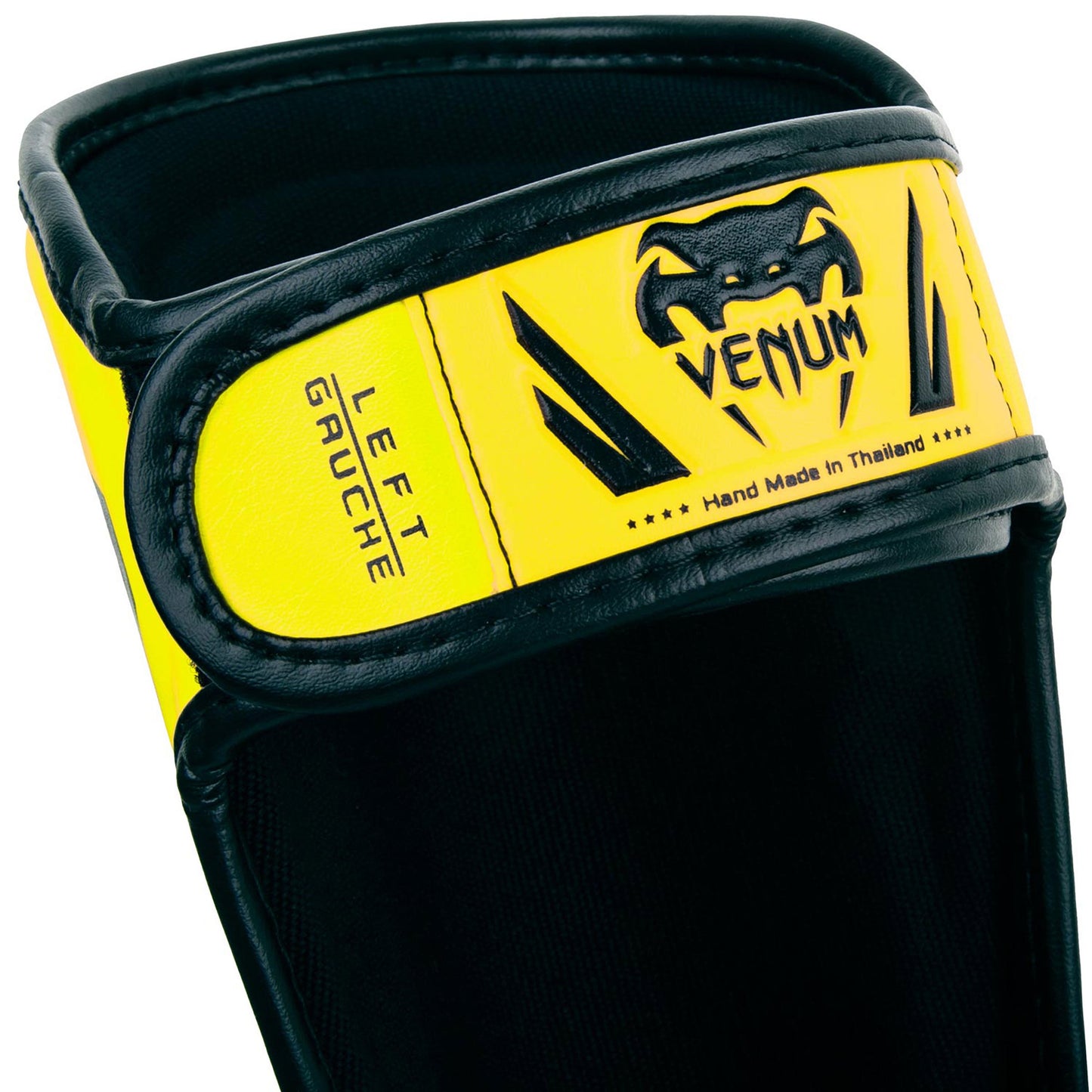 Venum Kids Elite Shinguards - Neo Yellow