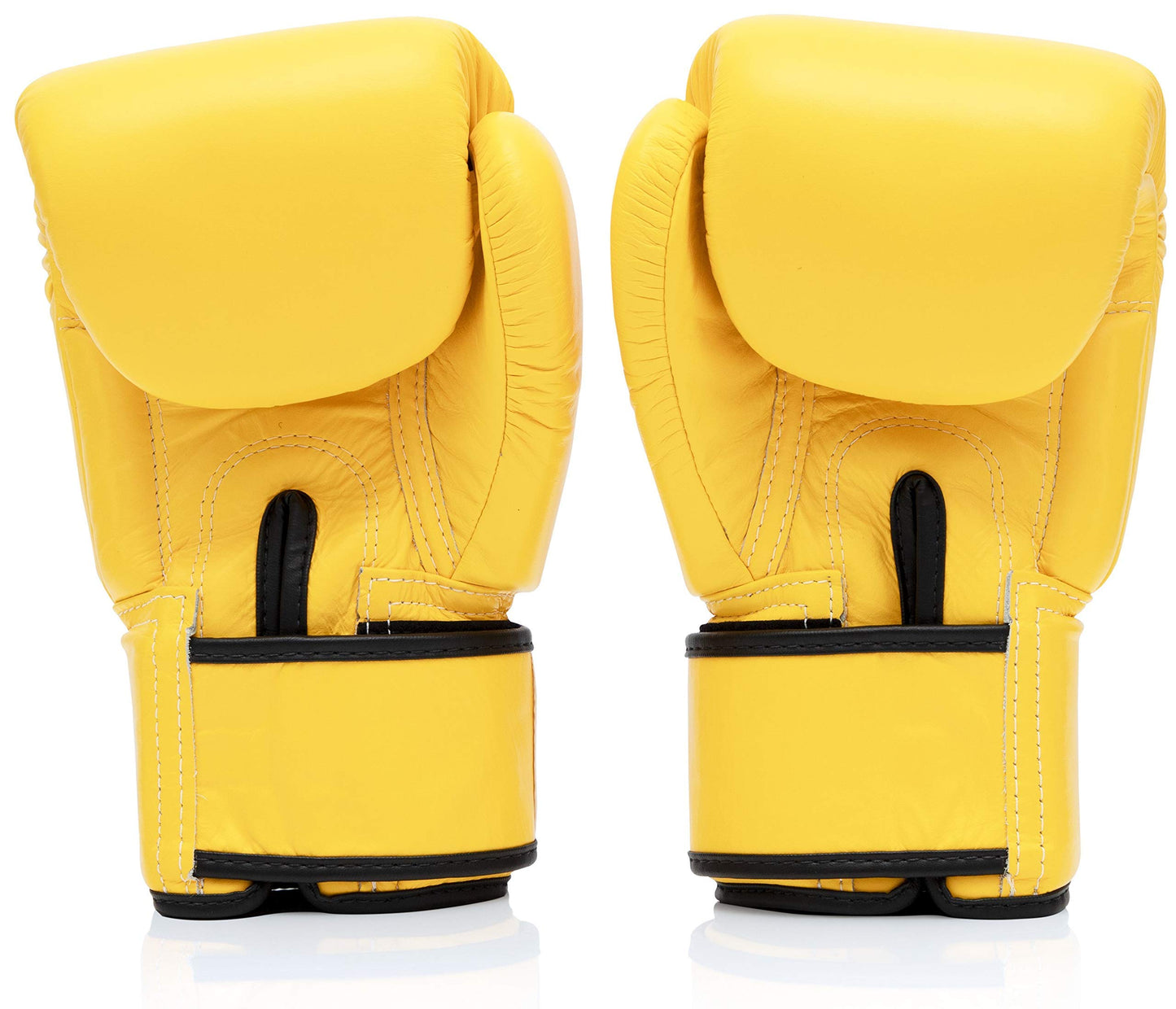 Fairtex BGV1 Muay Thai Boxing Training Sparring Gloves for Men, Women, Kids - Yellow