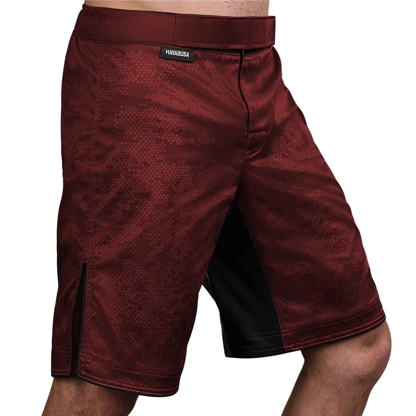 Hayabusa Hexagon BJJ Shorts - Burgundy