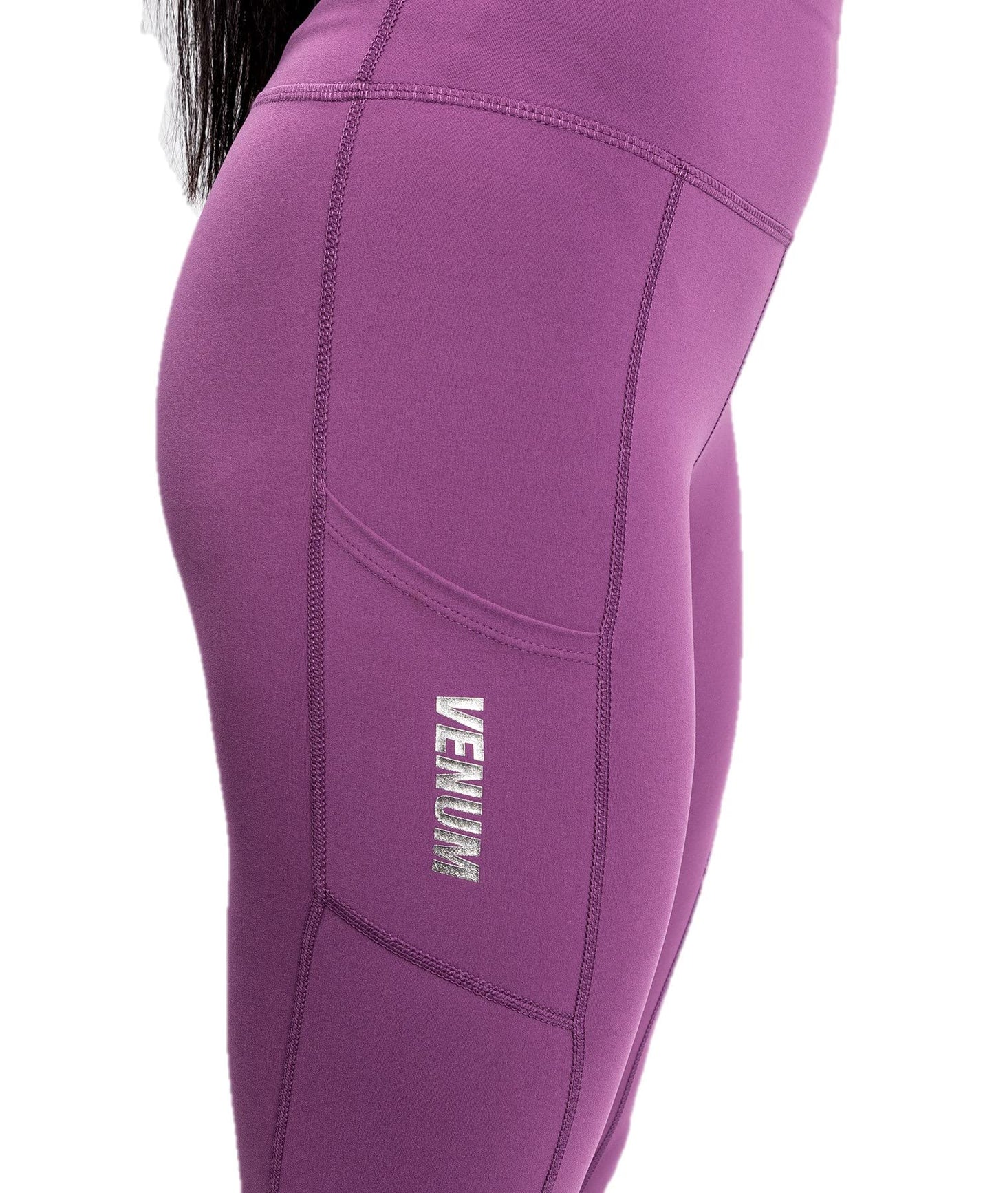 Venum Women's Standard Essential Performance Leggings - Dusky Orchid/Brushed Silver