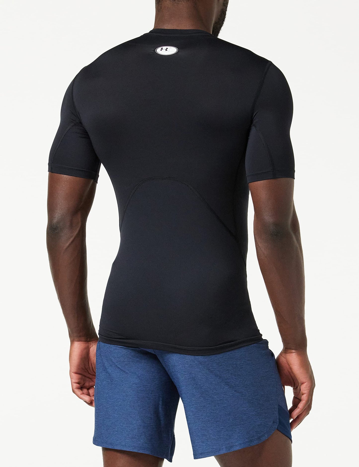 Under Armour Men's Heat Gear Short Sleeve Compression Shirt - Black/White