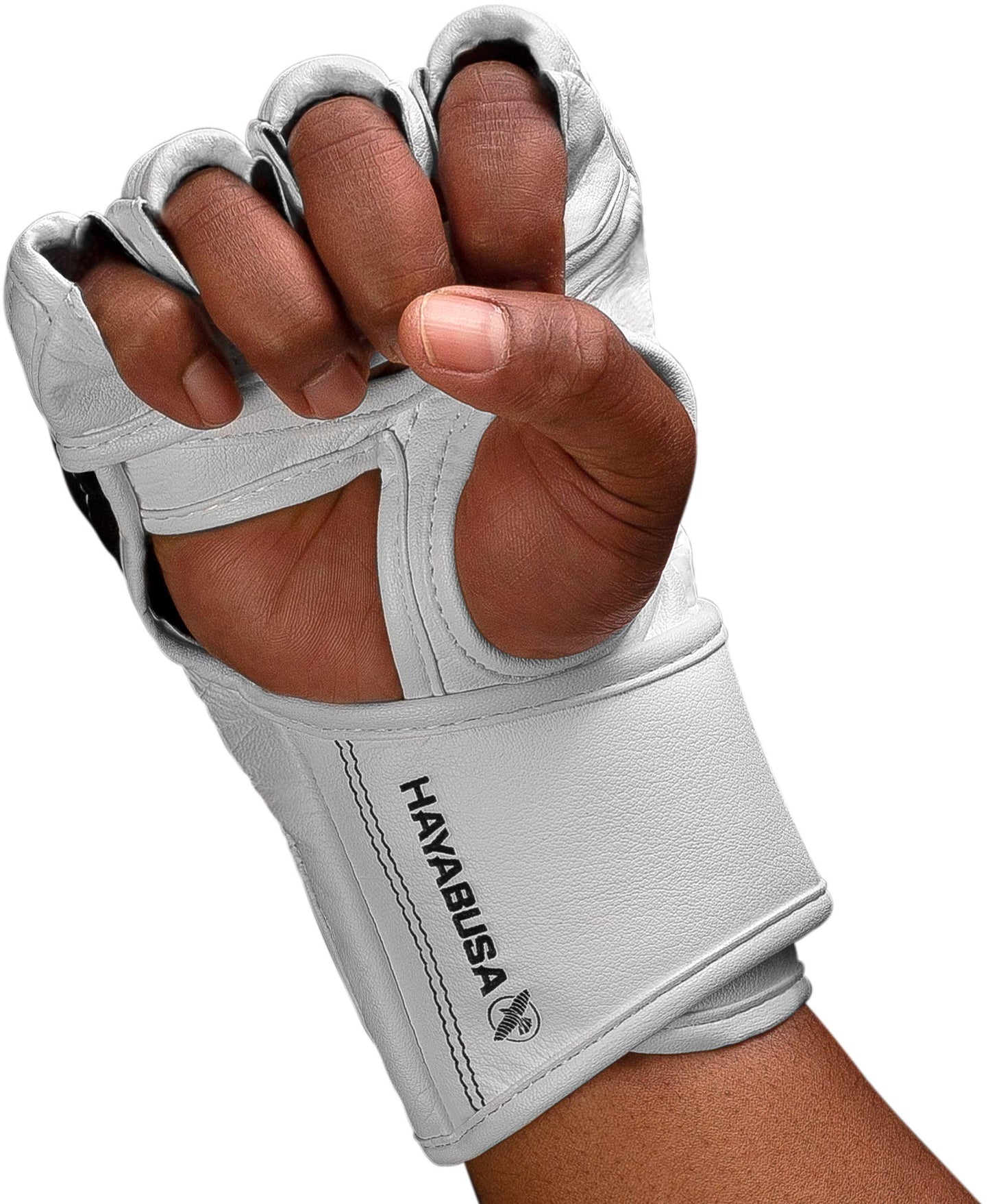 Hayabusa T3 4oz Pro Style MMA Gloves for Men and Women - White/Grey