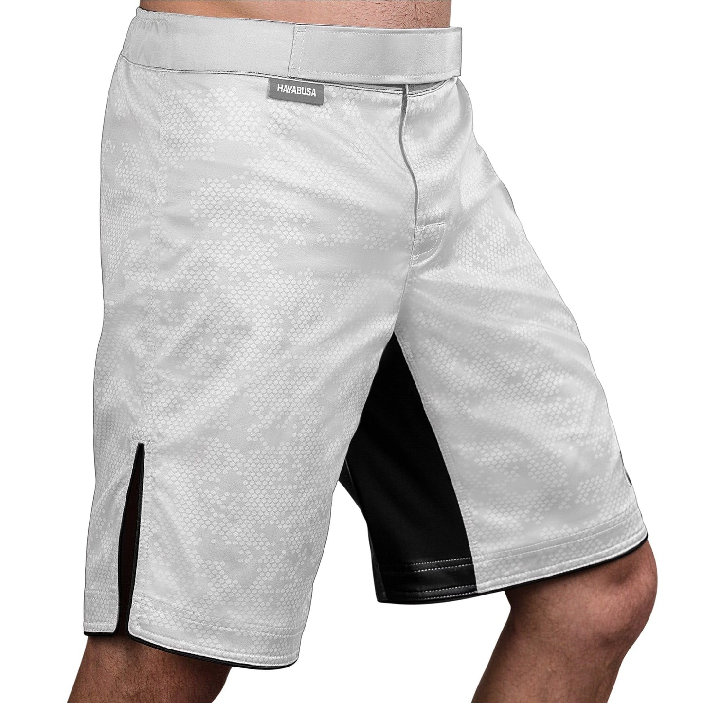 Hayabusa Hexagon BJJ Shorts - White