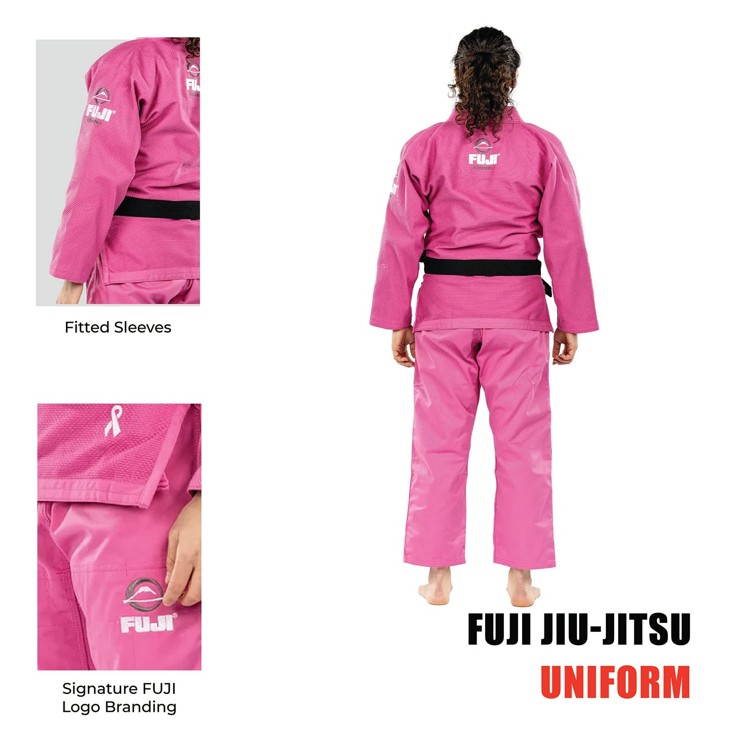 FUJI All Around Brazilian Style Women's Jiu Jitsu Uniform - Pink