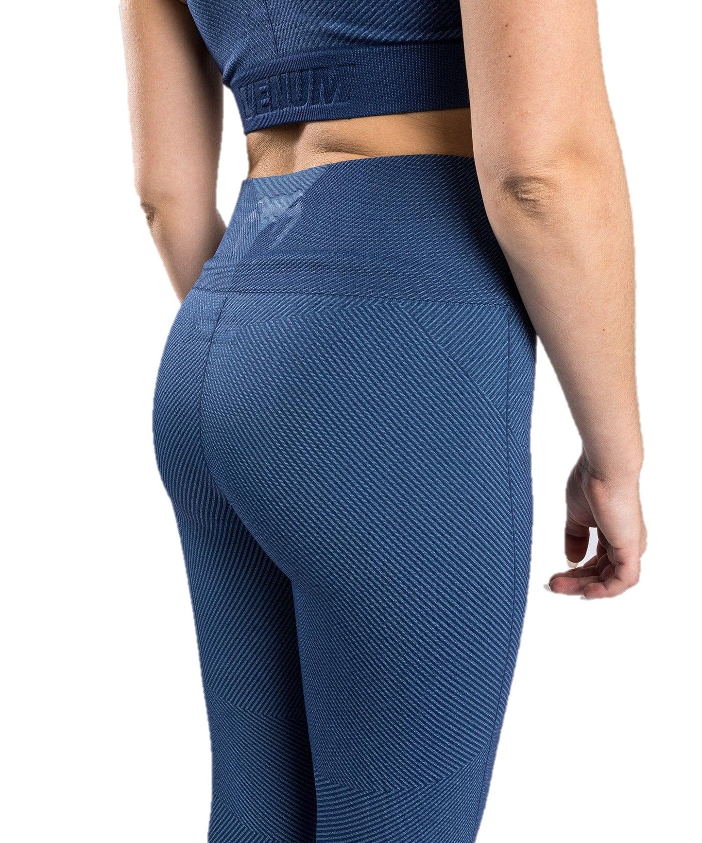 Venum Women's Standard Sparring Seamless 7/8 Leggings - Navy Blue