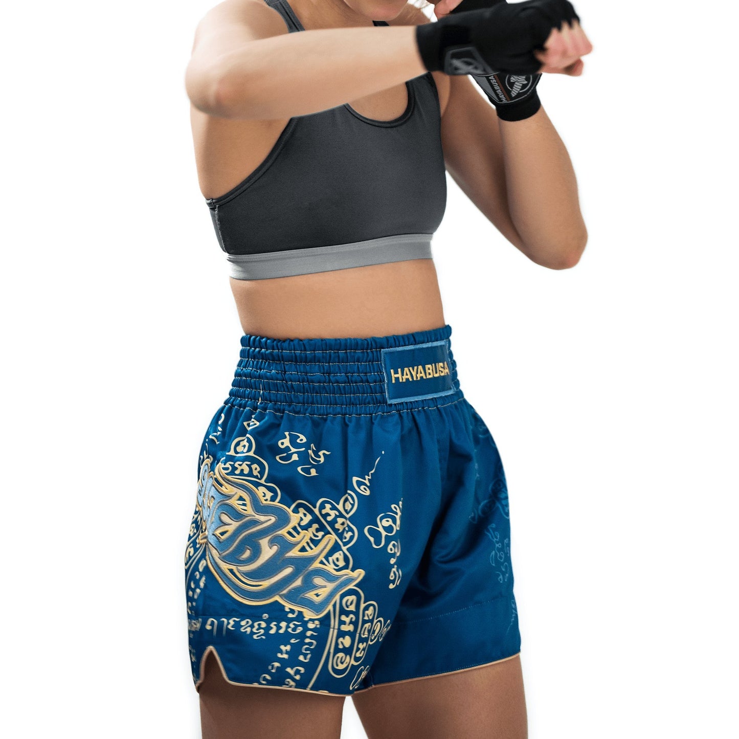 Hayabusa Falcon Muay Thai Shorts - Blue