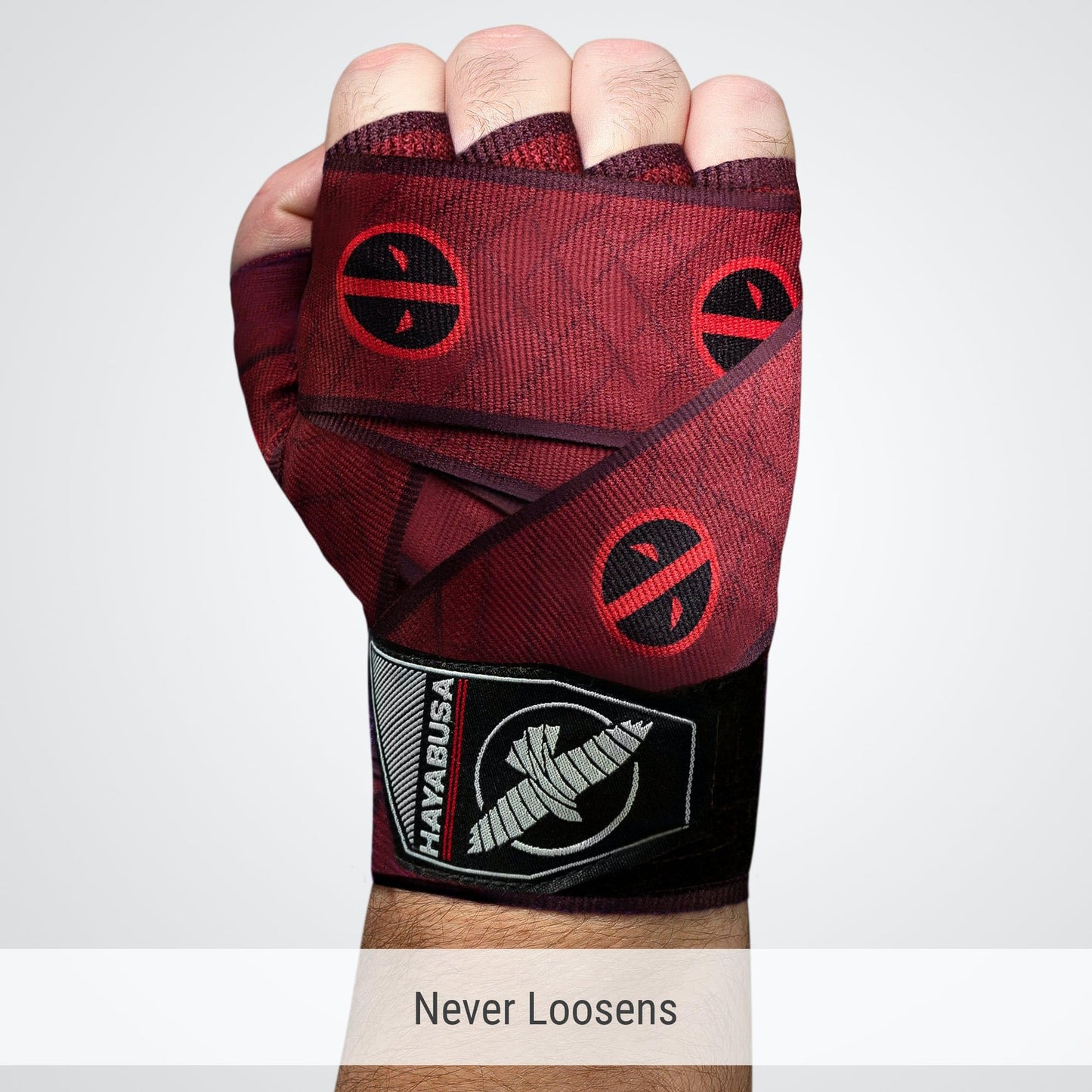 Hayabusa Marvel Hero Elite Boxing Hand Wraps for Men & Women - Deadpool