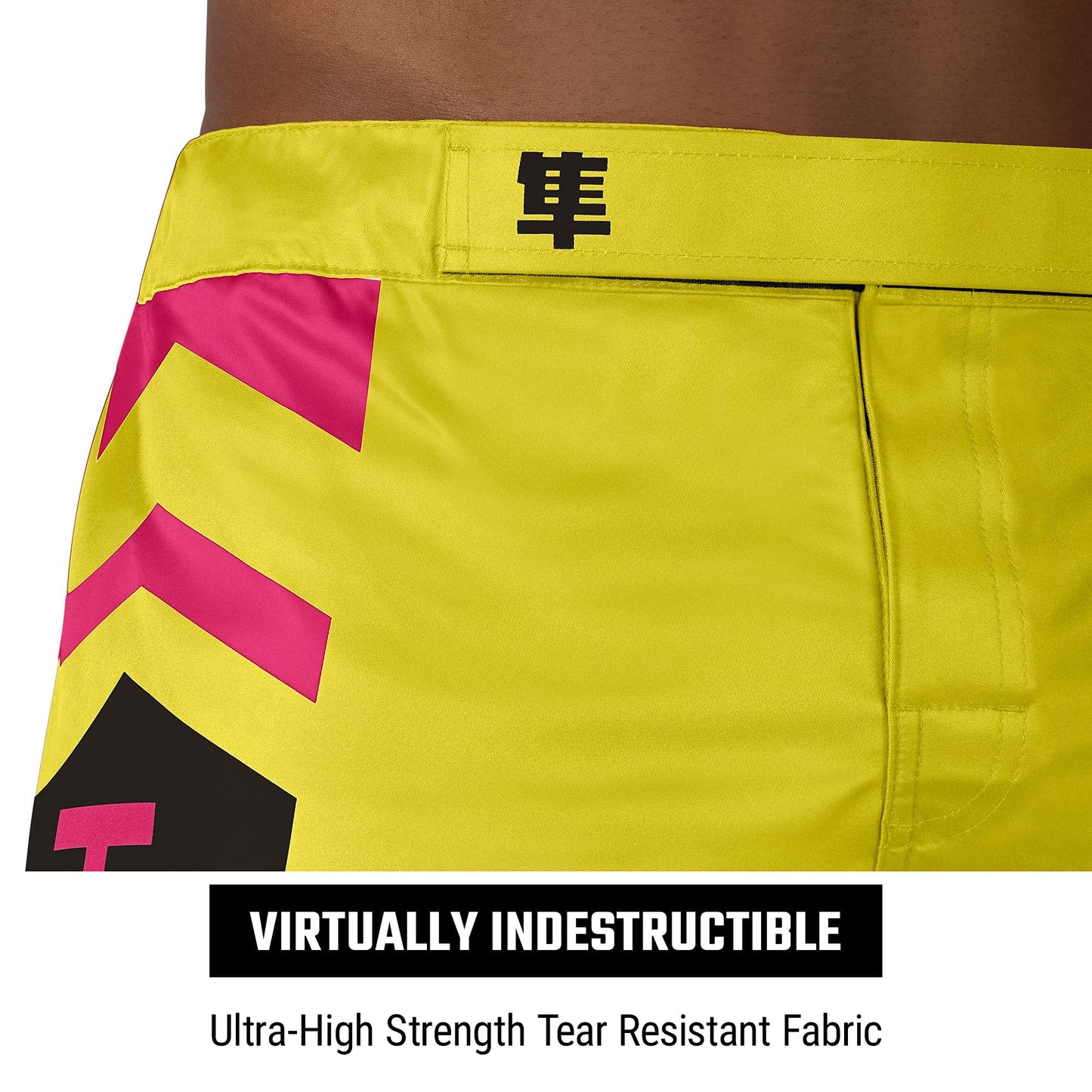 Hayabusa Men's Icon Fight Shorts - Yellow/Blue