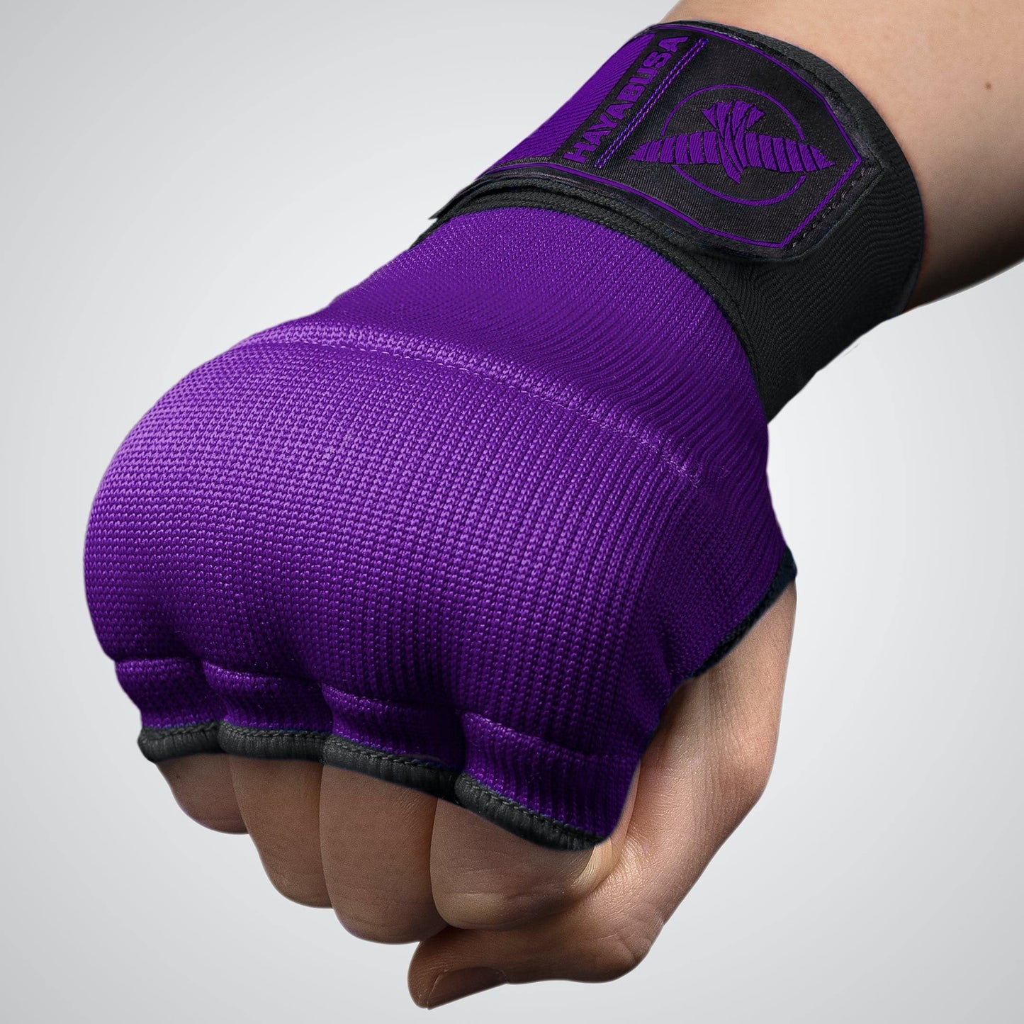 Hayabusa Quick Gel Boxing Hand Wrap Gloves - Purple/Black