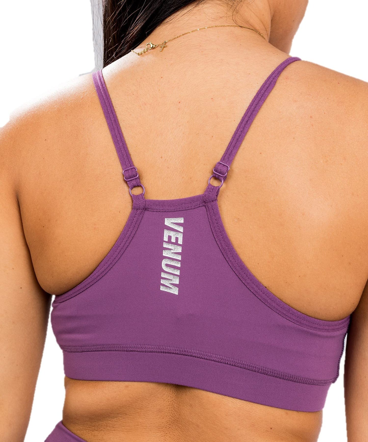 Venum Women's Standard Essential Low Impact Sport Bra - Dusky Orchid/Brushed Silver