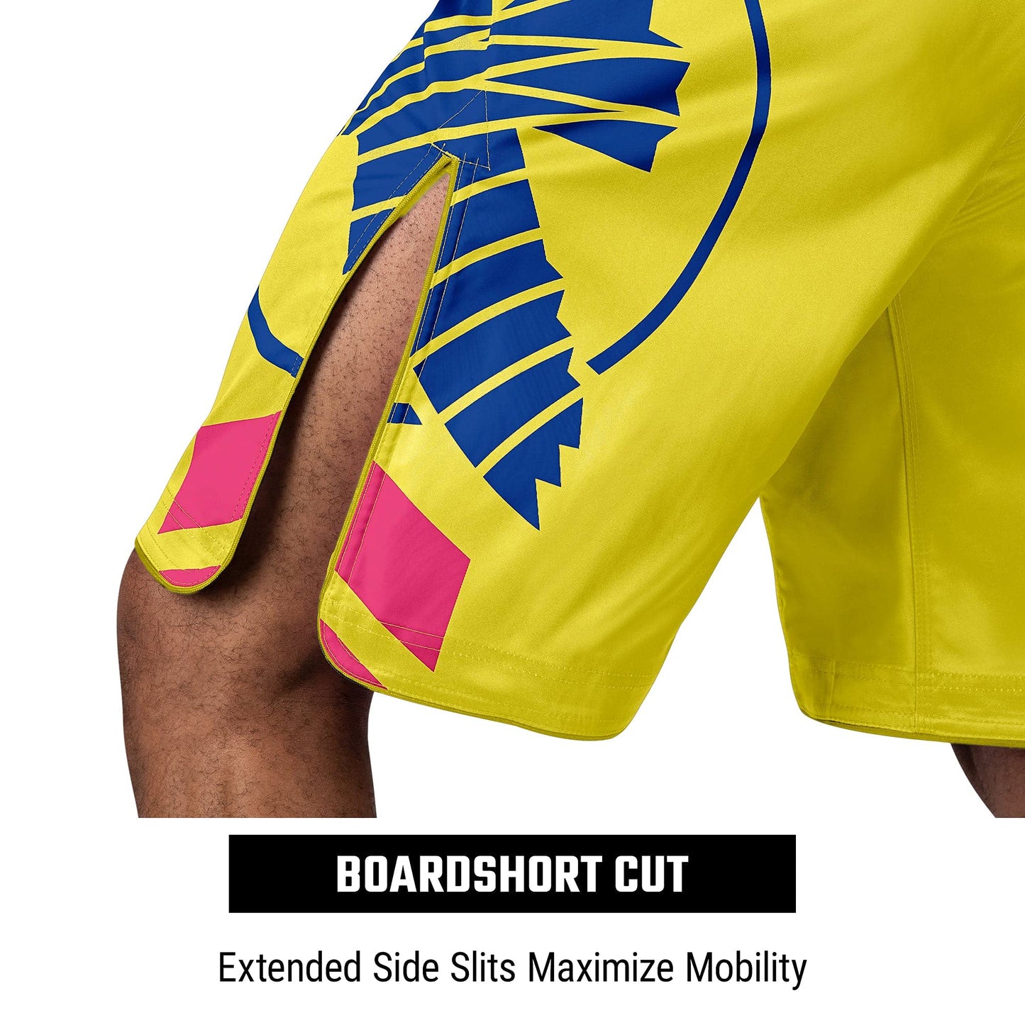 Hayabusa Men's Icon Fight Shorts - Yellow/Blue