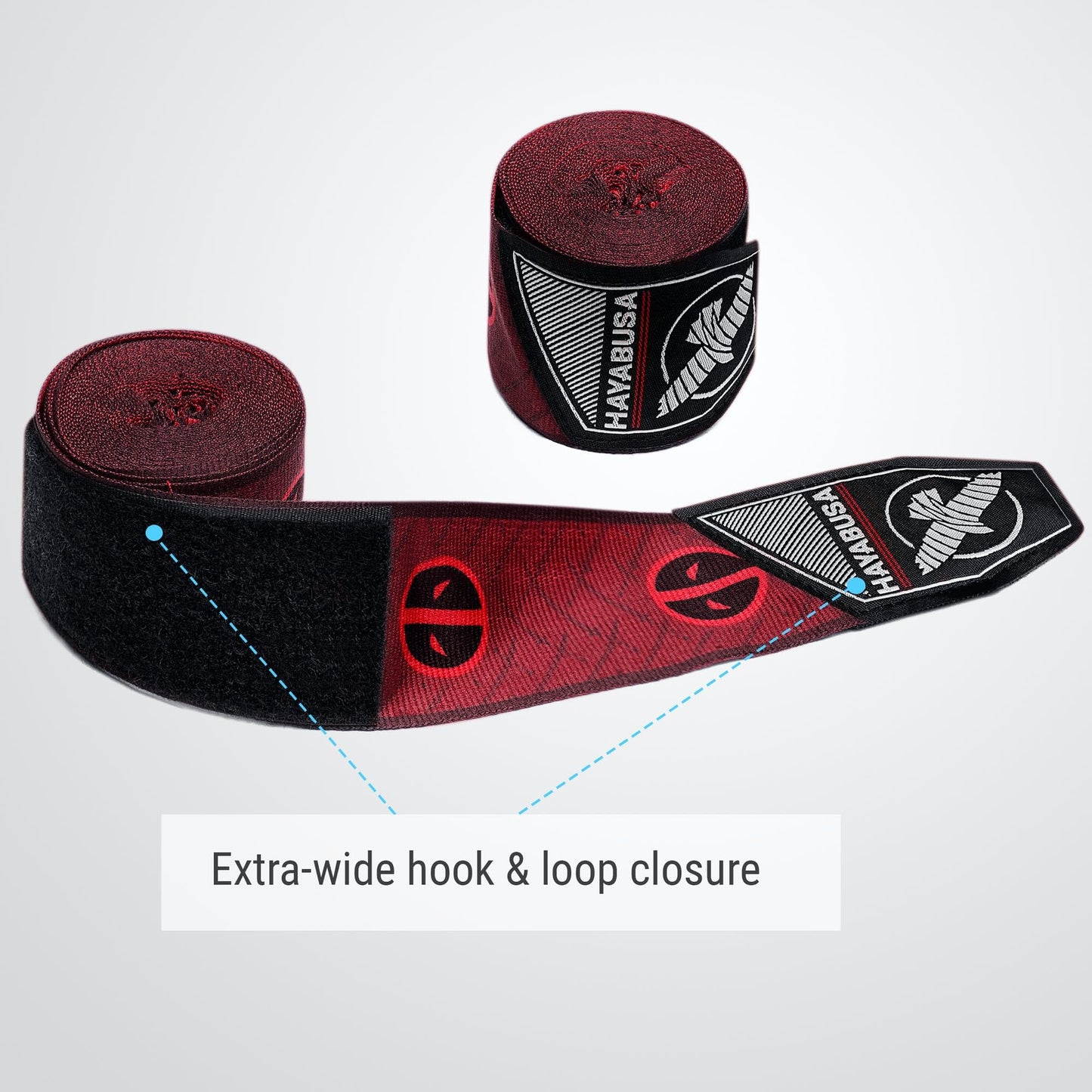 Hayabusa Marvel Hero Elite Boxing Hand Wraps for Men & Women - Deadpool