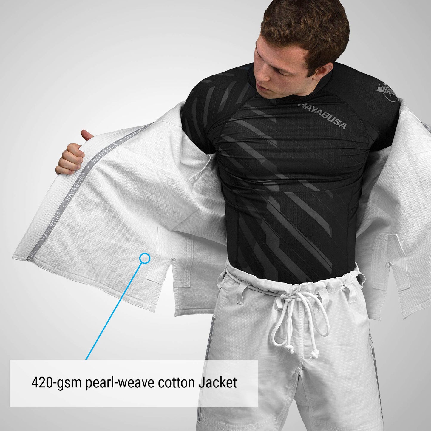 Hayabusa Lightweight Jiu Jitsu Gi - White