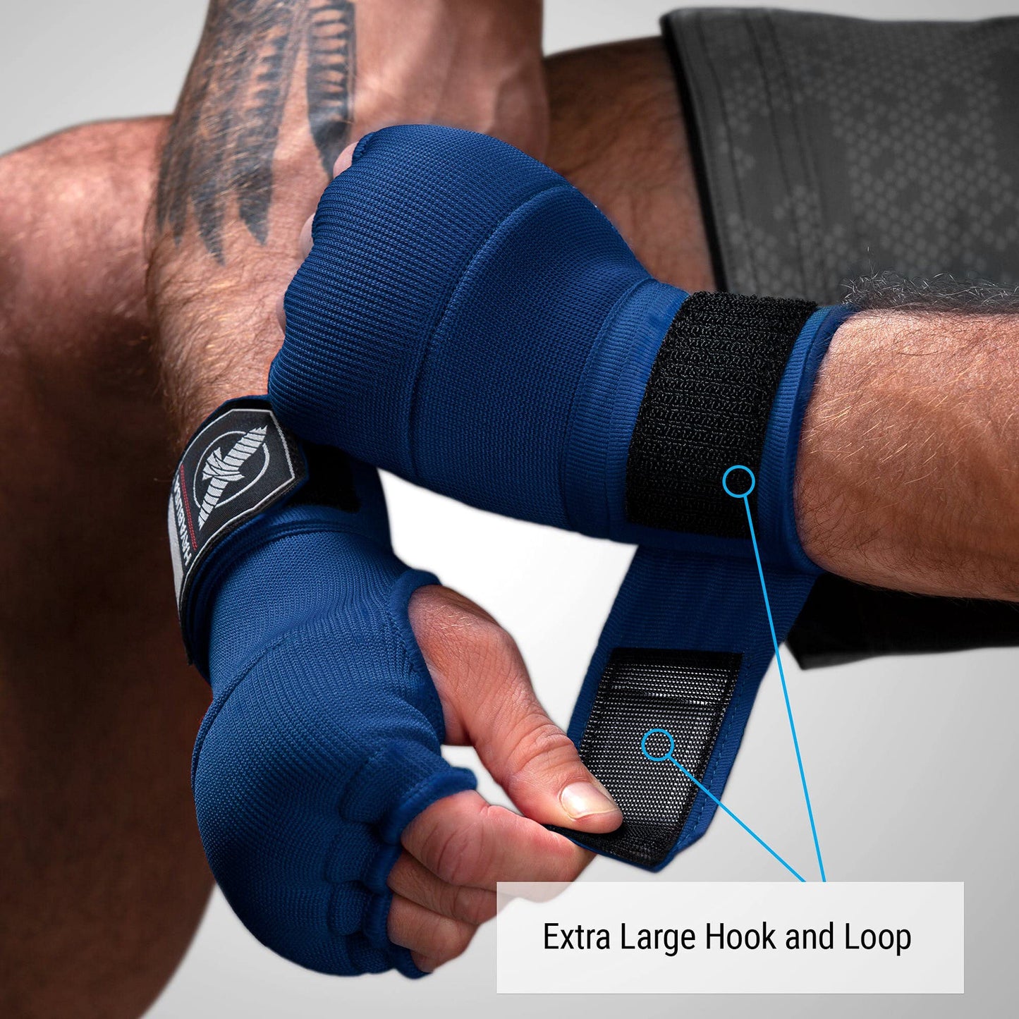 Hayabusa Quick Gel Boxing Hand Wrap Gloves - Blue