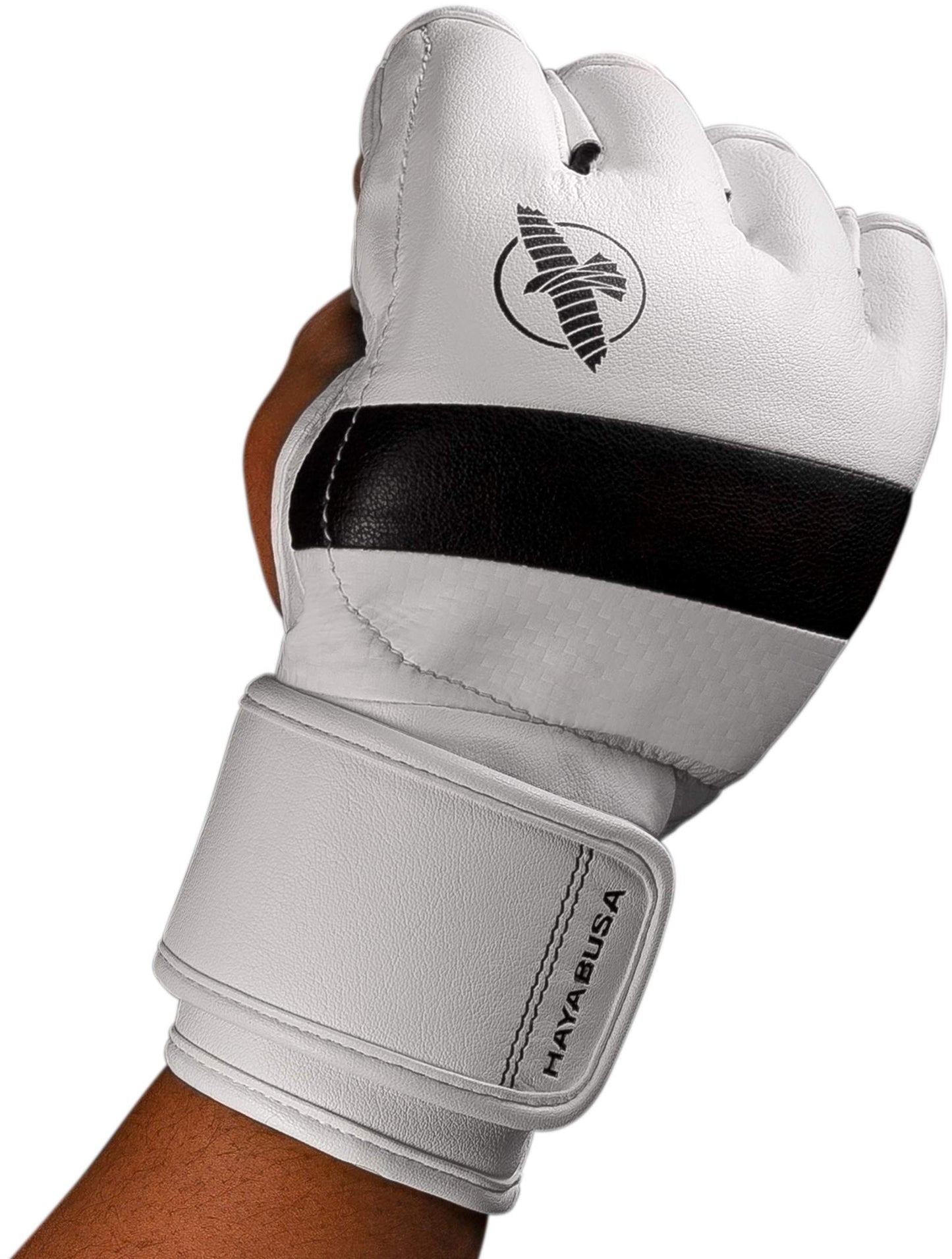 Hayabusa T3 4oz Pro Style MMA Gloves for Men and Women - White/Grey