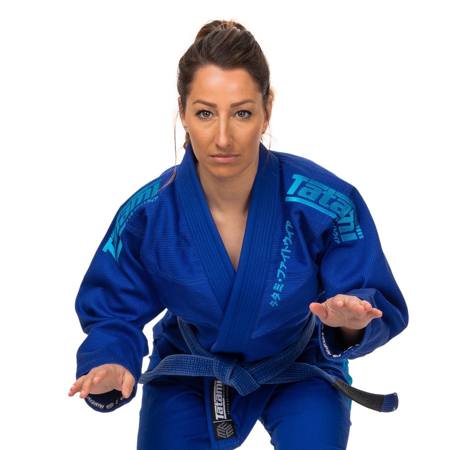 Tatami Fightwear Women's Estilo Black Label BJJ Gi - Blue/Blue