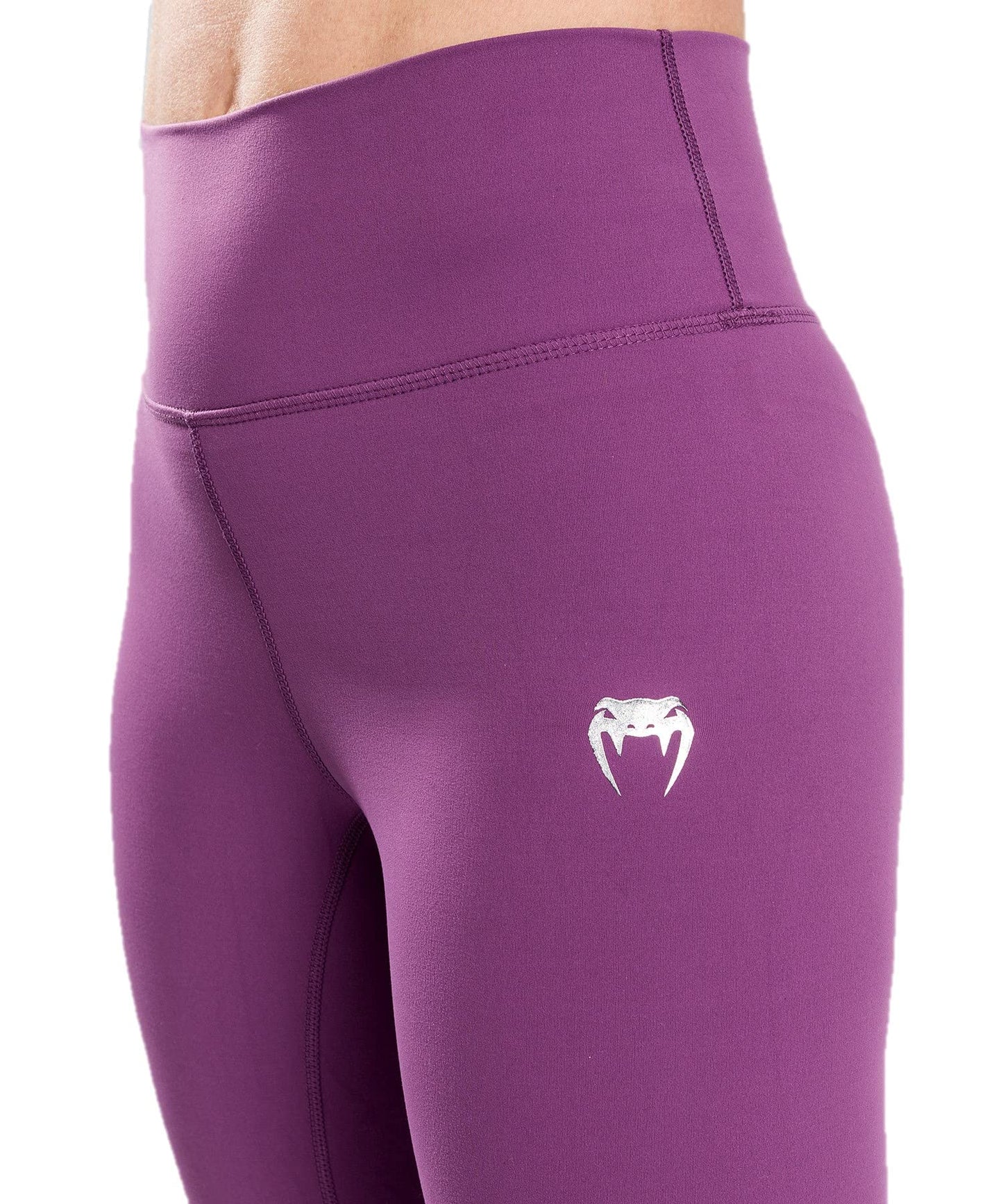 Venum Women's Standard Essential Lifestyle Leggings - Dusky Orchid/Brushed Silver