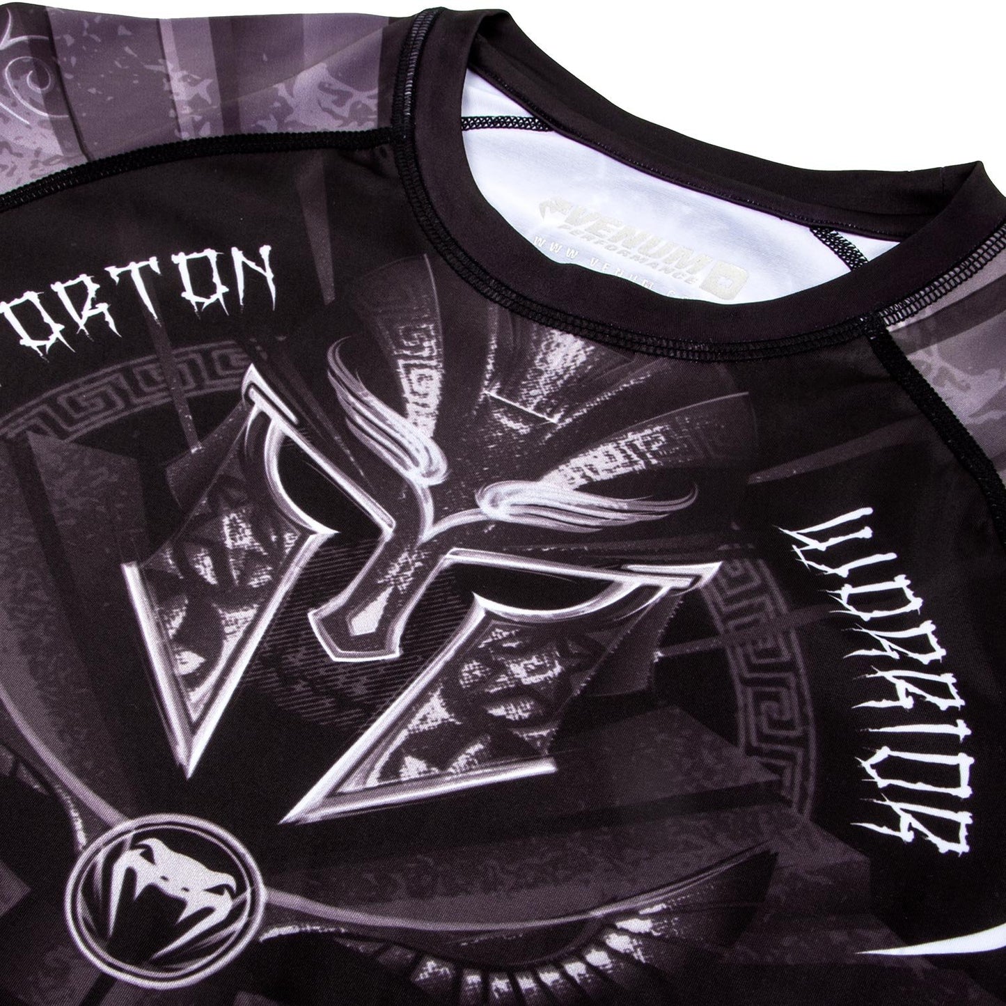 Venum Gladiator 3 0 Short Sleeve Rashguard - Black/White