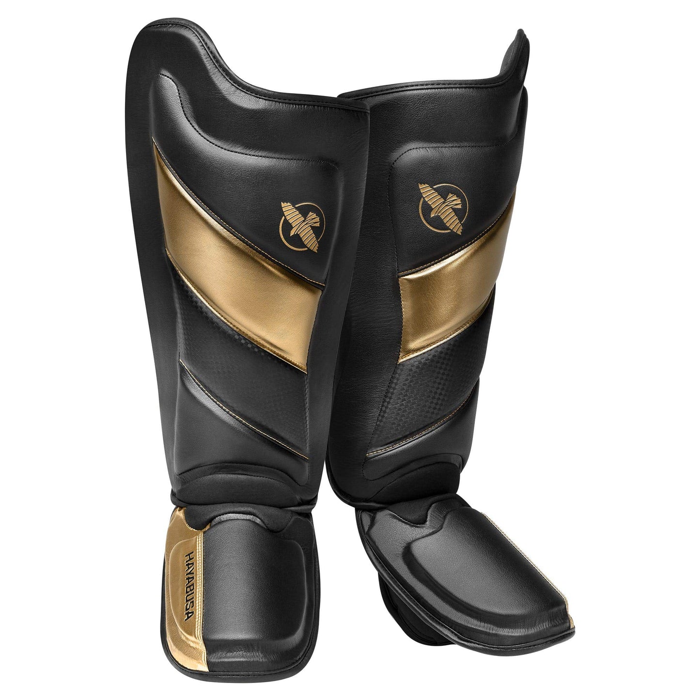 Hayabusa T3 Striking Shinguards - Black/Gold