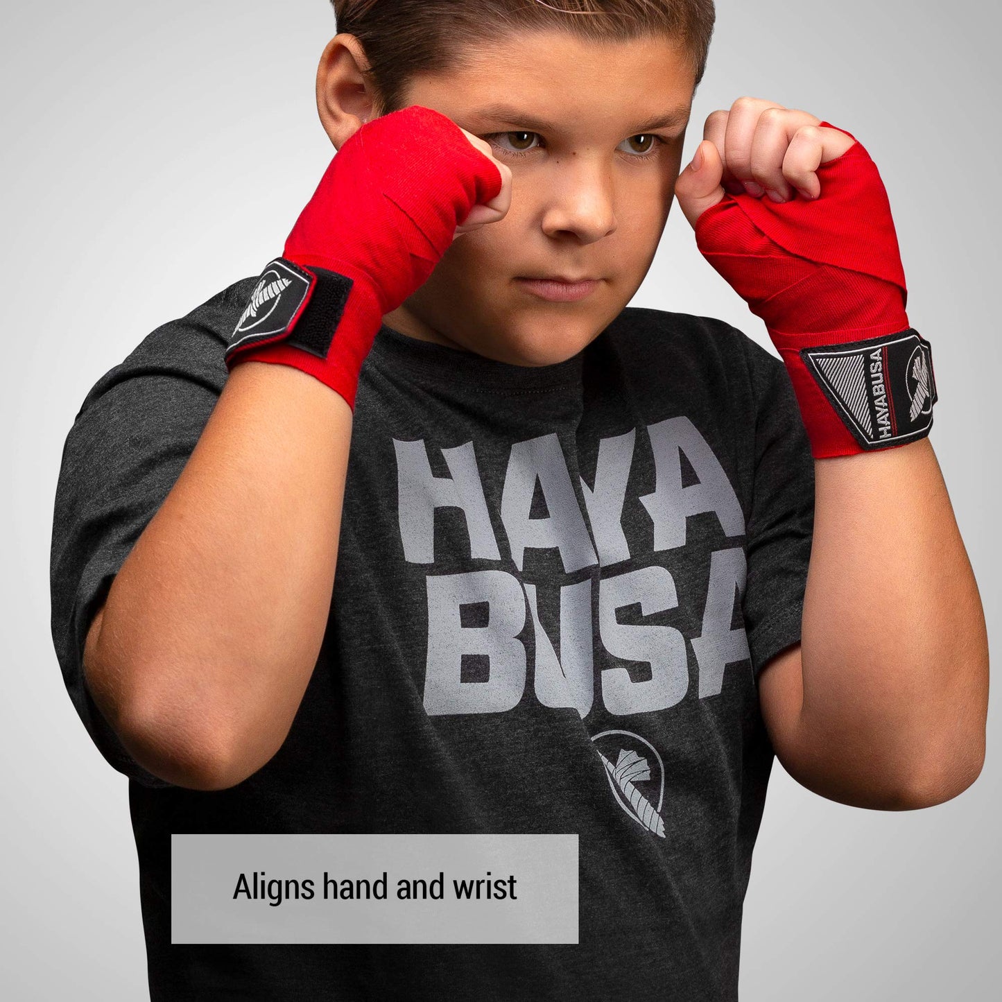 Hayabusa Boxing Hand Wraps for Kids - Red