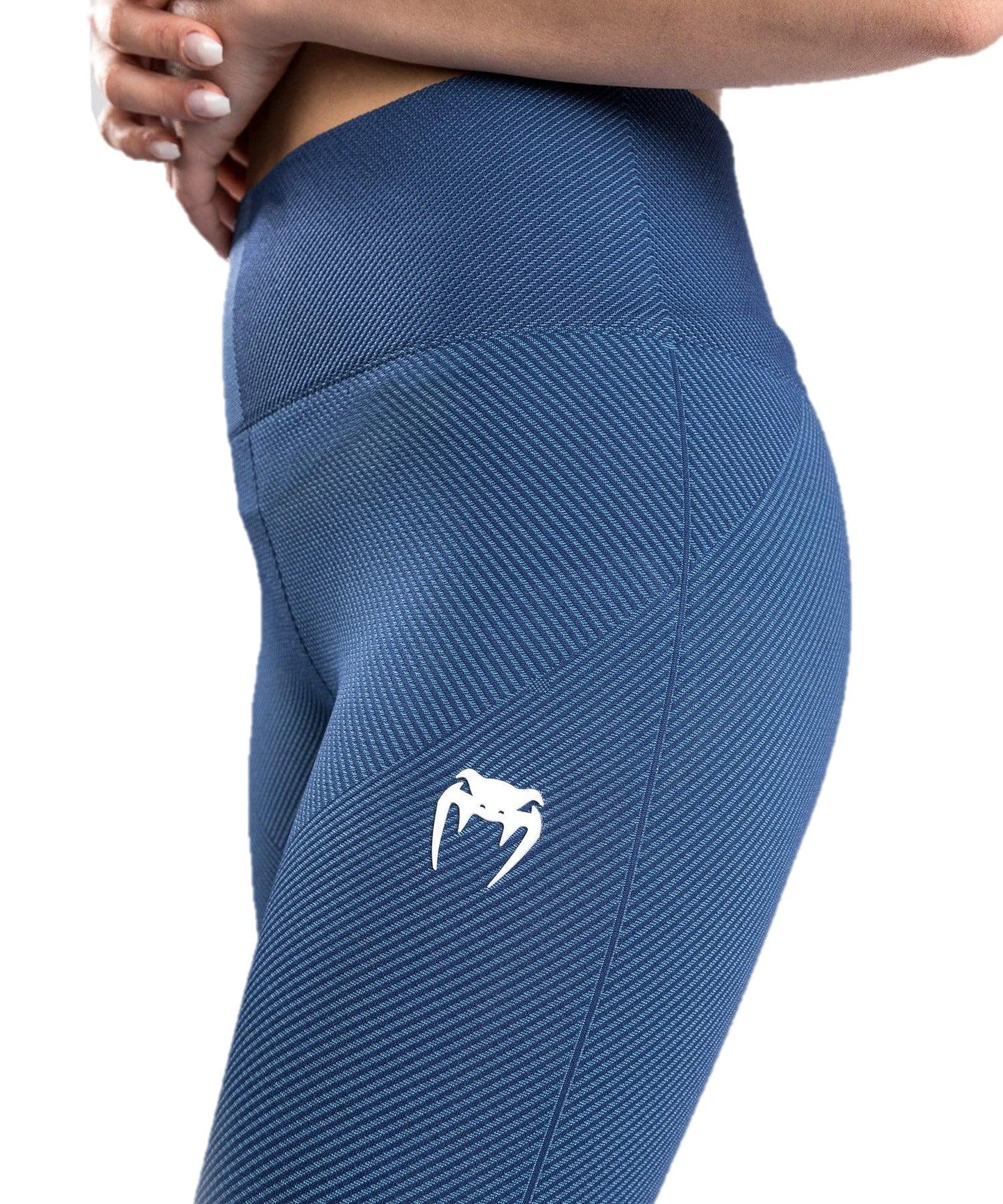 Venum Women's Standard Sparring Seamless 7/8 Leggings - Navy Blue