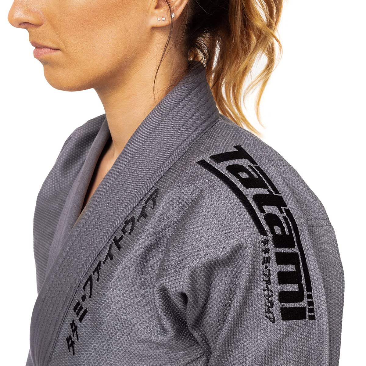 Tatami Fightwear Women's Estilo Black Label BJJ Gi - Black/Gray