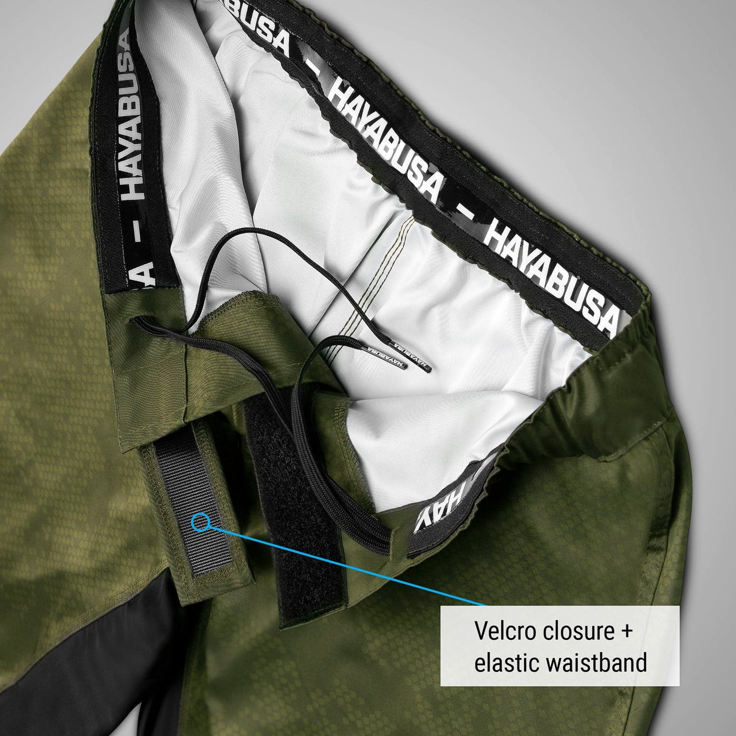 Hayabusa Hexagon BJJ Shorts - Green