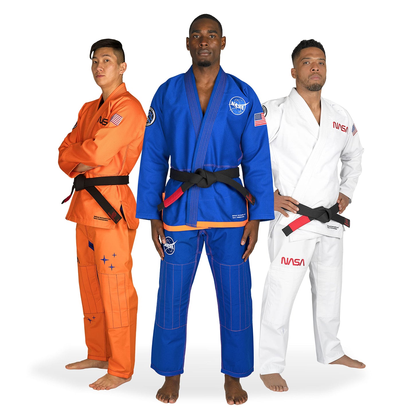 Sanabul NASA Brazilian Jiu Jitsu Gi for Men & Women - Blue/Orange