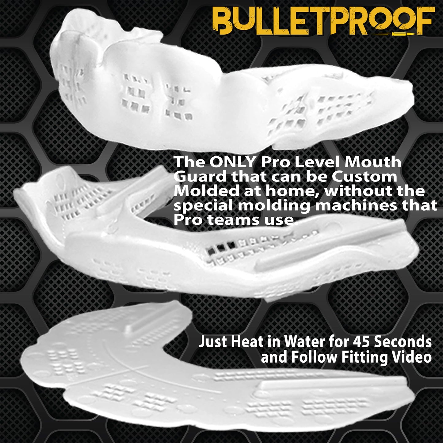 Bulletproof: World’s Thinnest Most Breathable Mouthguard - Multiple Colors & Sizes