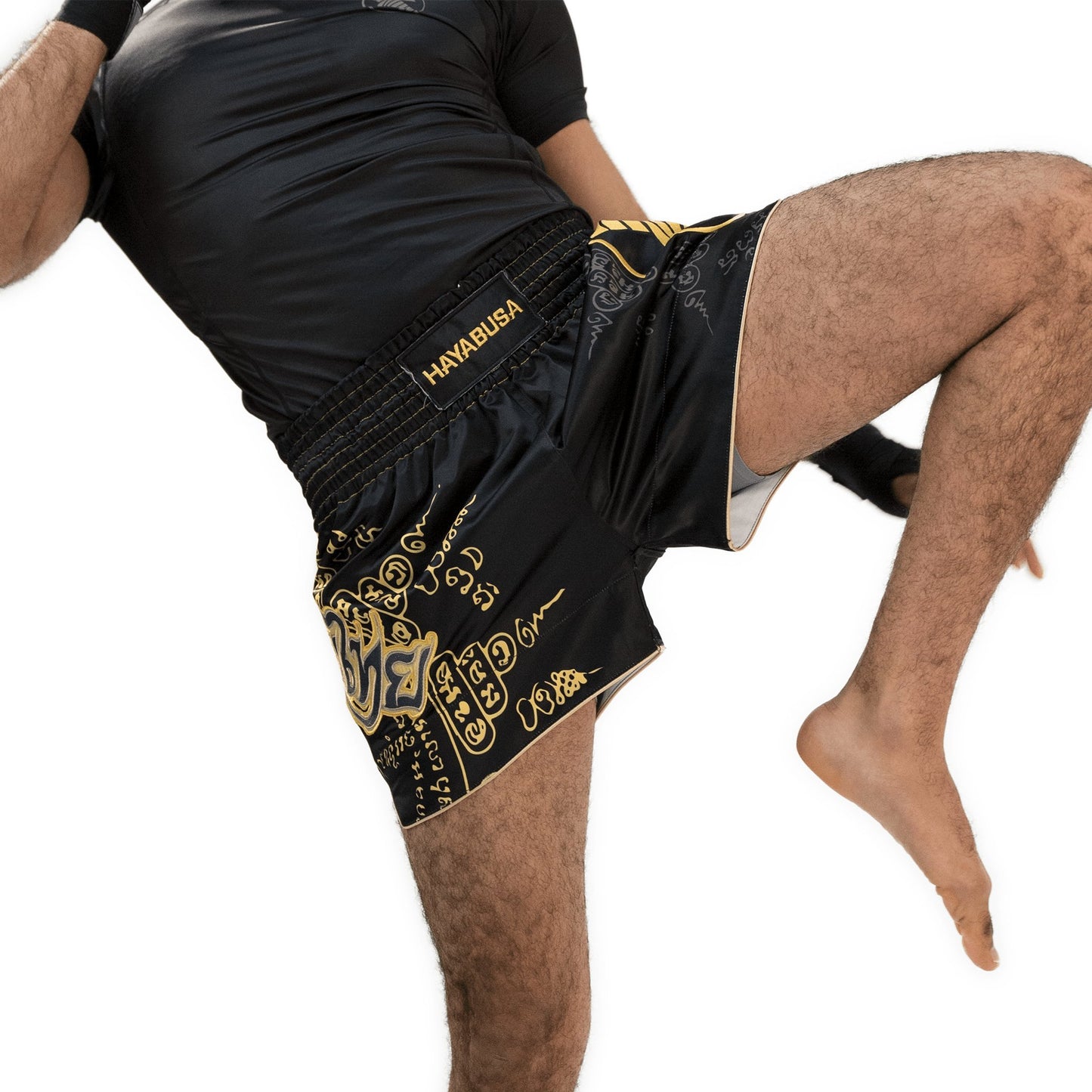 Hayabusa Falcon Muay Thai Shorts - Black