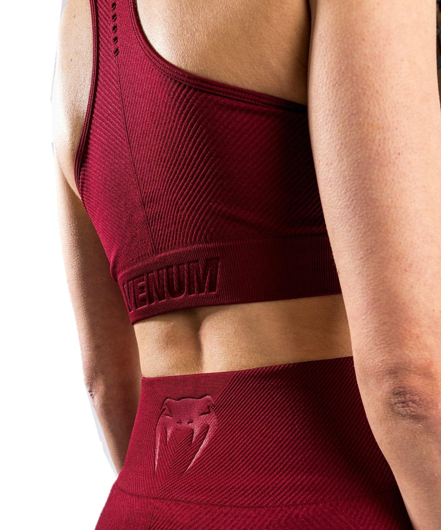 Venum Women's Standard Sparring Seamless Sport Bra - Burgundy