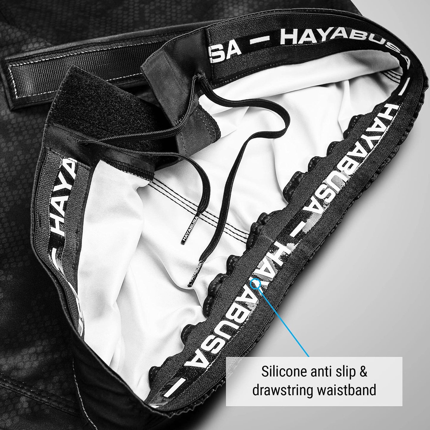 Hayabusa Hexagon BJJ Shorts - Black