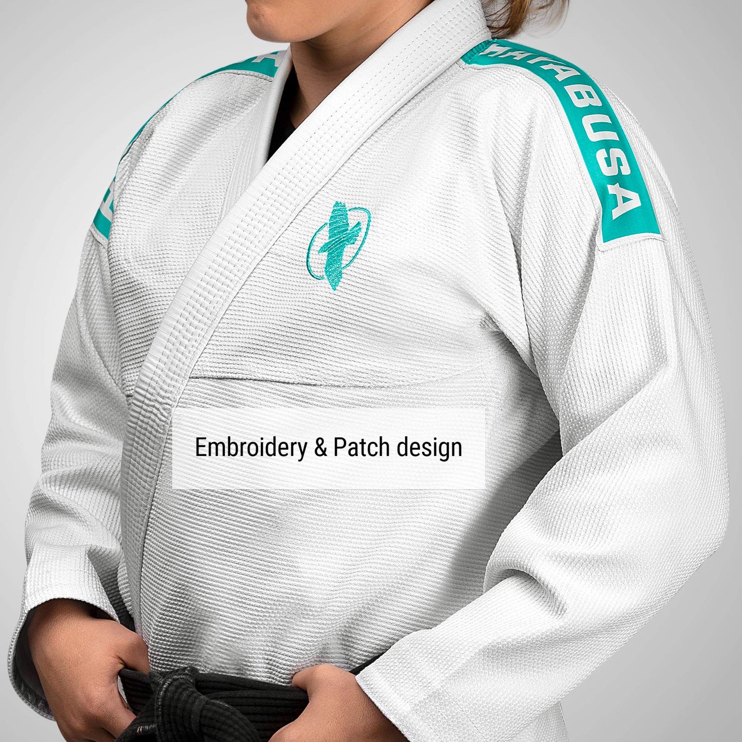 Hayabusa Lightweight Jiu Jitsu Gi - White/Teal