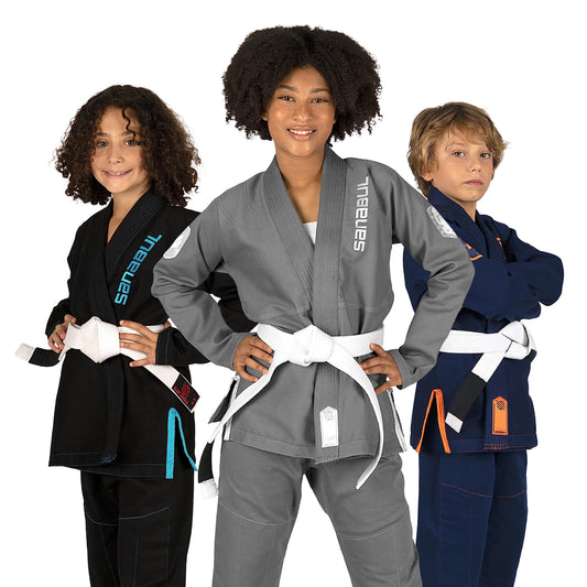 Sanabul Future Legends BJJ Gi for Kids | Youth BJJ White Belt Included - Silver/White