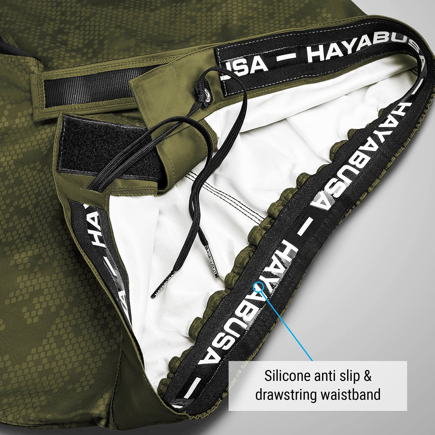 Hayabusa Hexagon BJJ Shorts - Green