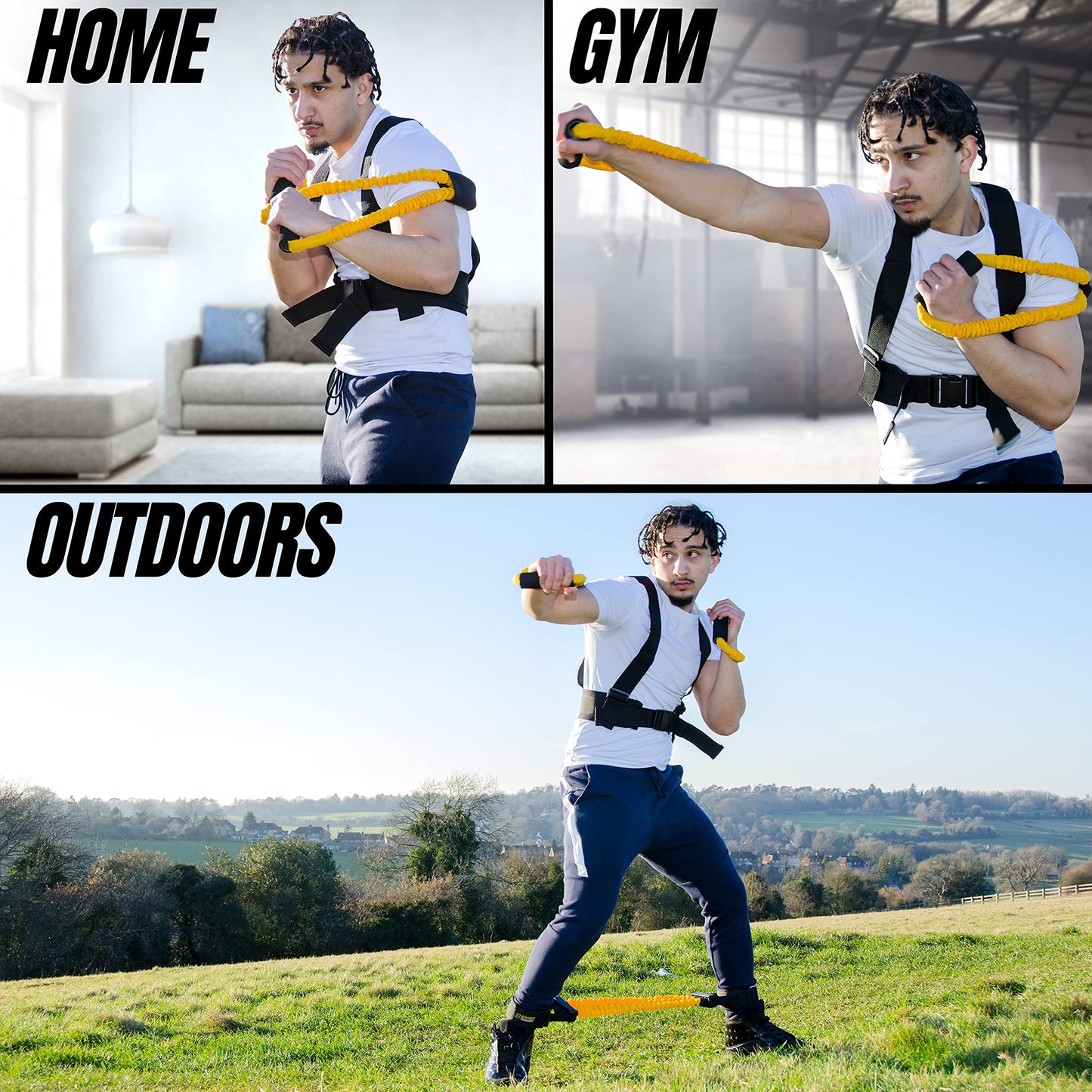 Gyro Fitness Shadow Boxer Pro | Boxing Resistance Bands Set for Shadow Boxing