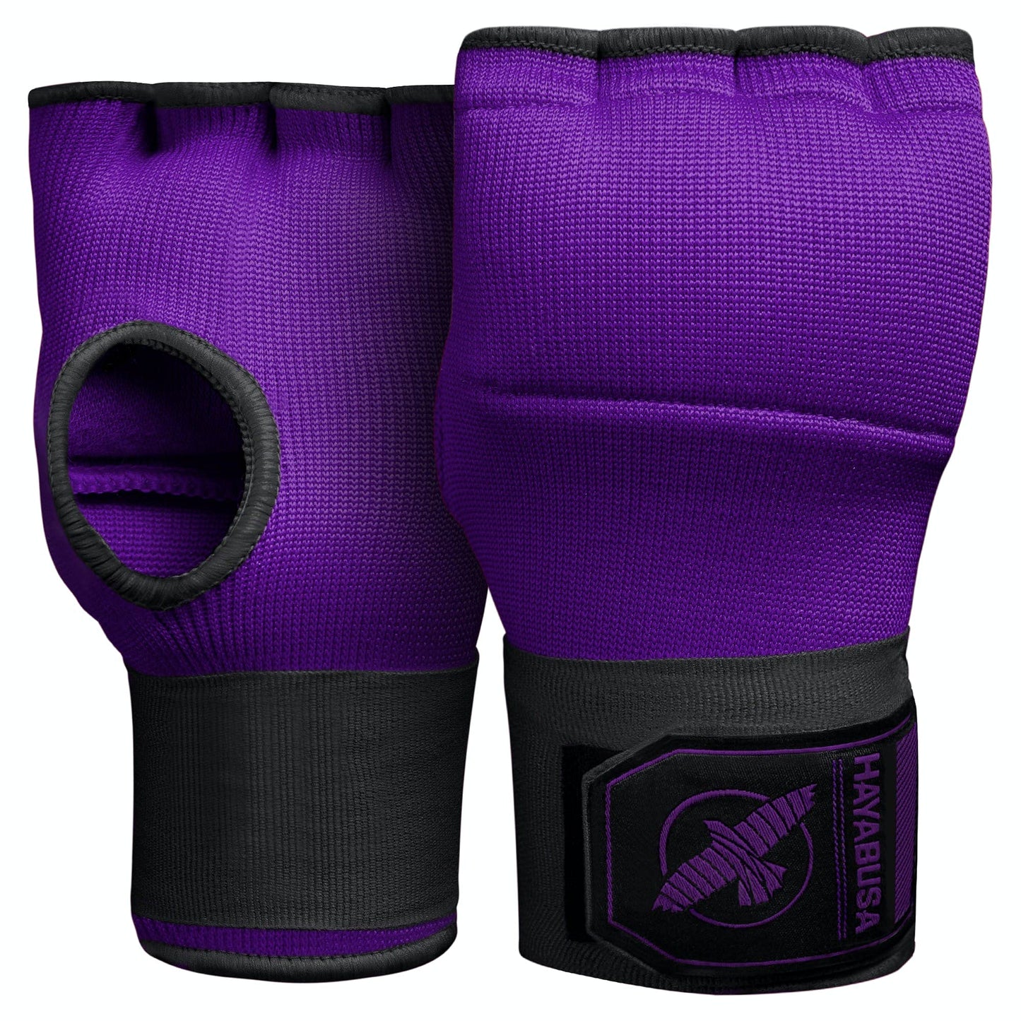 Hayabusa Quick Gel Boxing Hand Wrap Gloves - Purple/Black