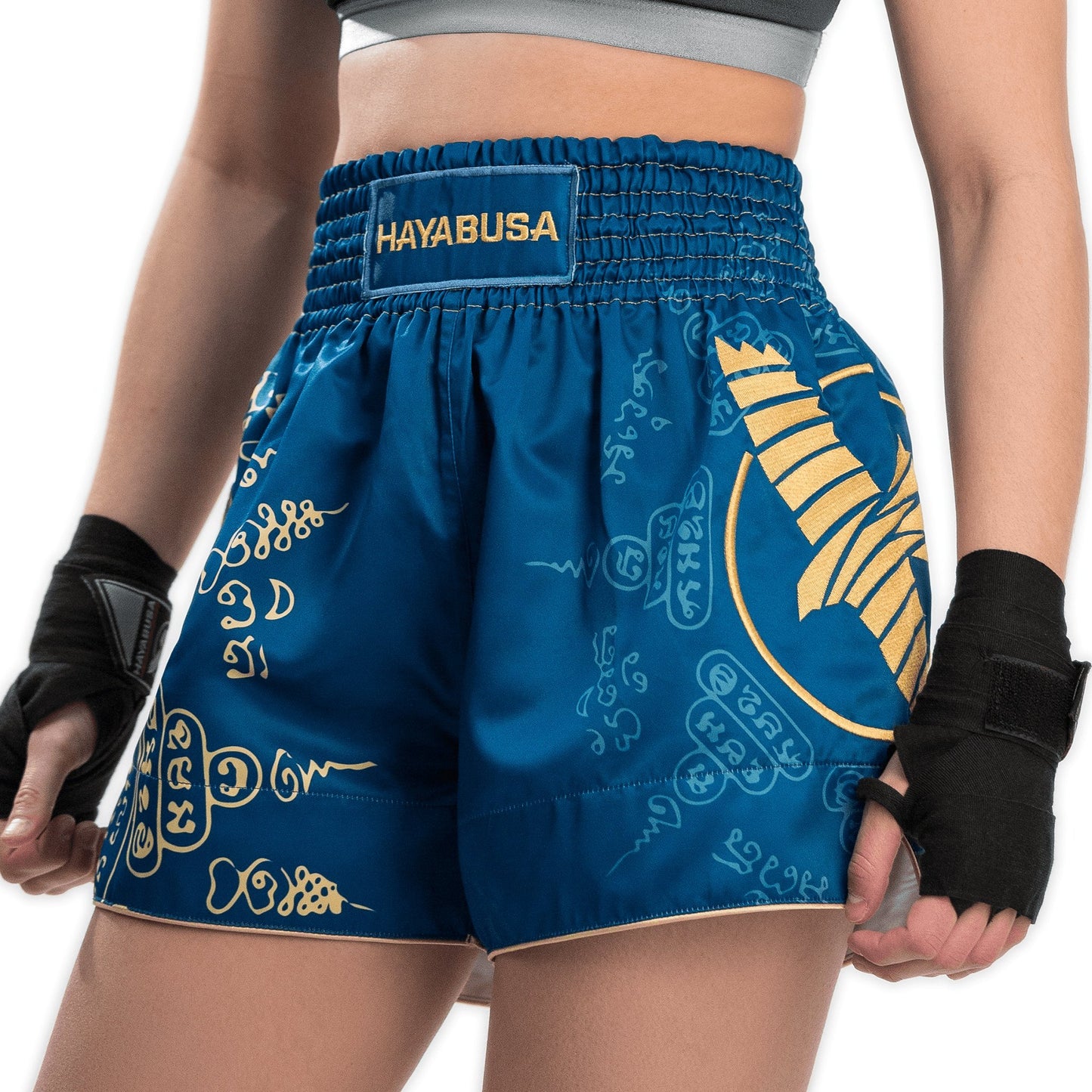 Hayabusa Falcon Muay Thai Shorts - Blue